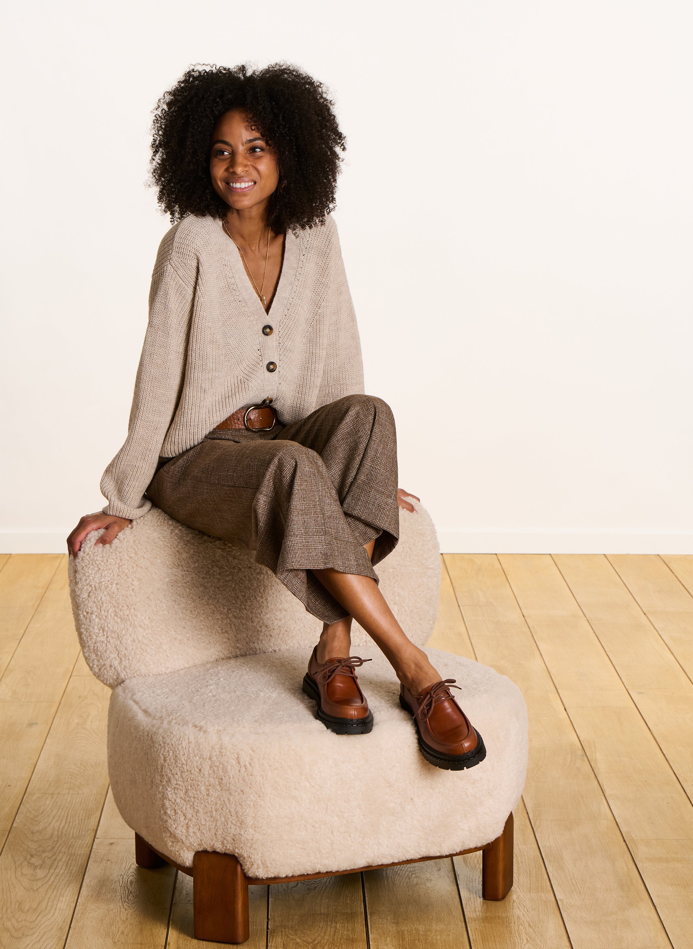 Leather ankle boots LA FEE MARABOUTEE Brown