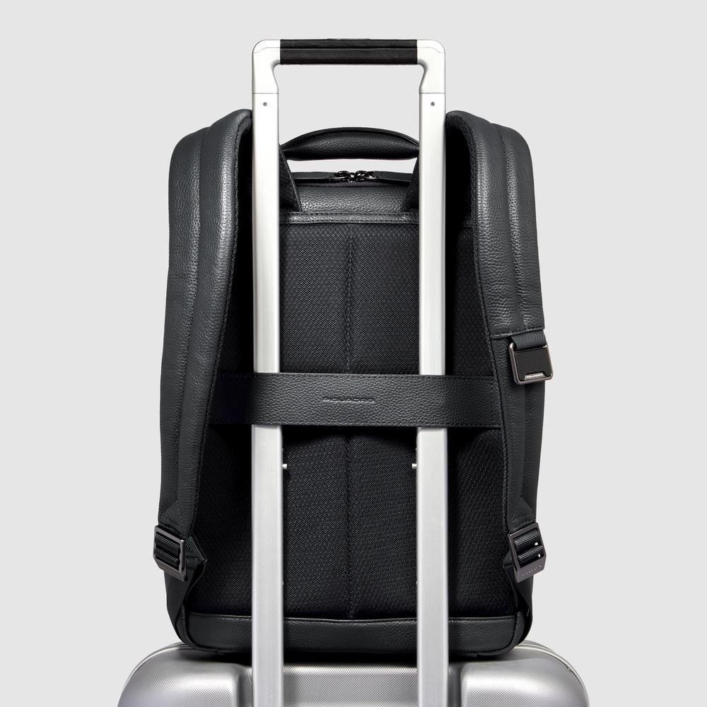 Customizable 14-inch laptop backpack PIQUADRO Black