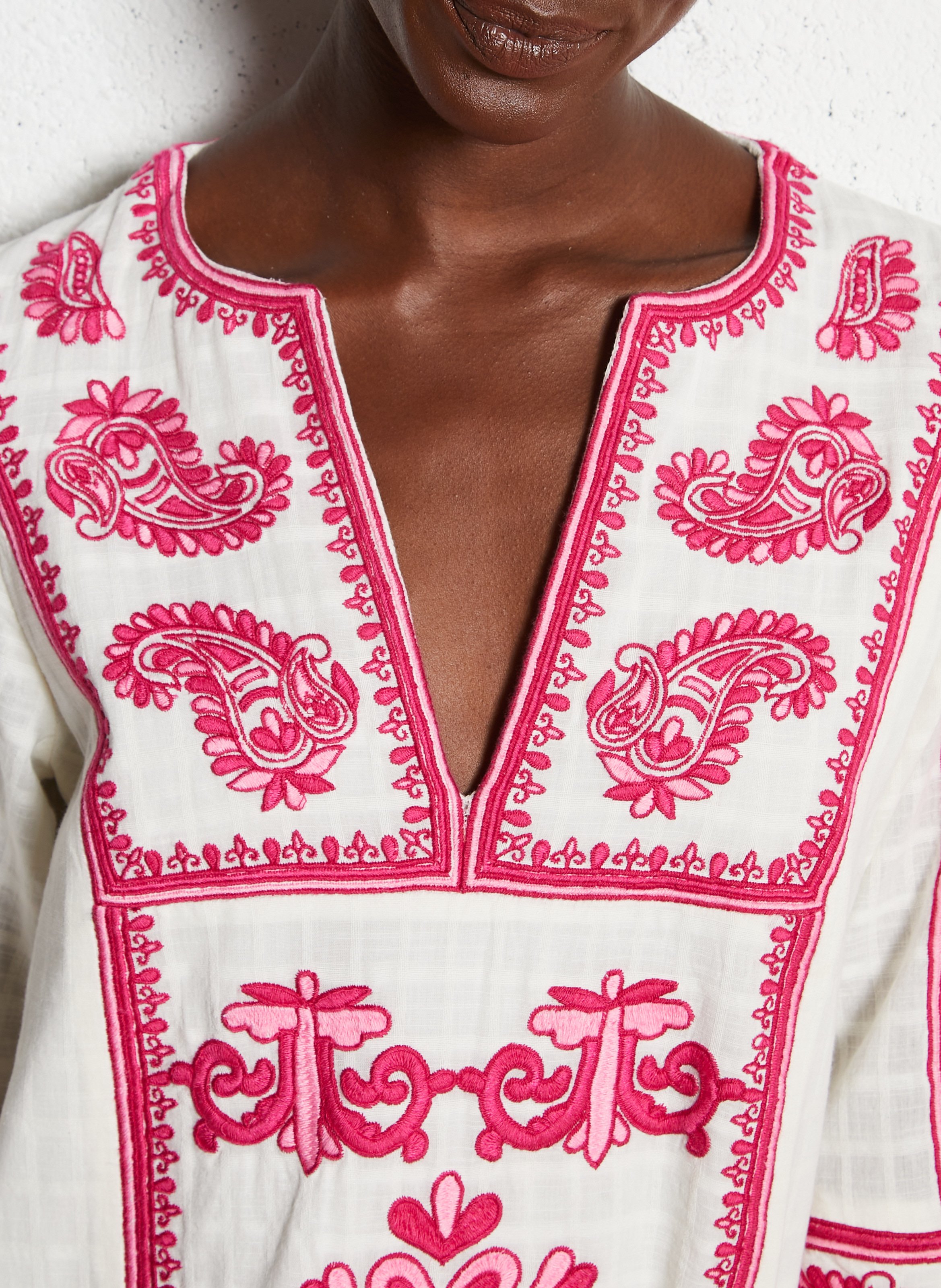 Short cotton dress MAISON 123 Pink