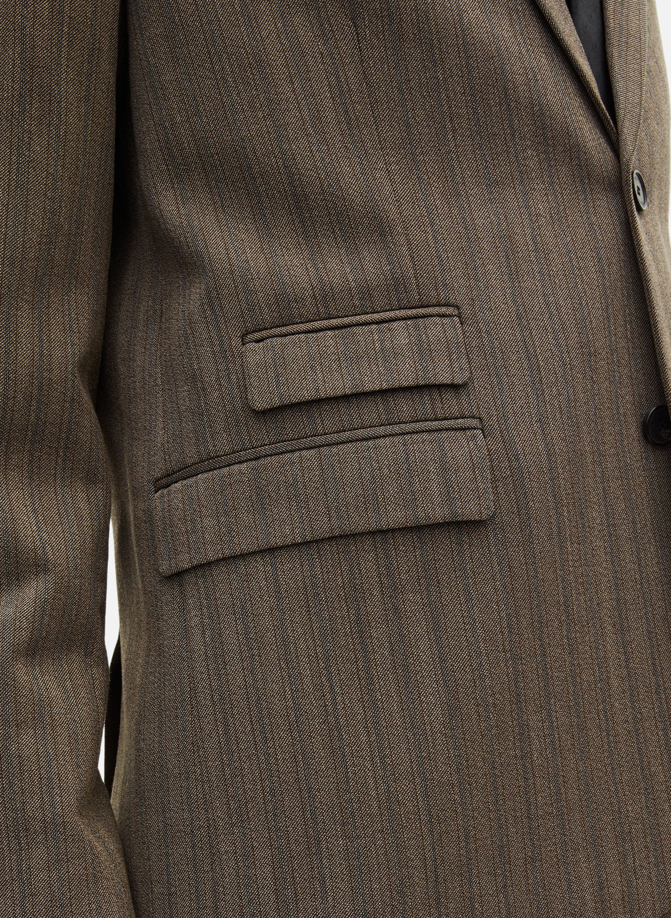 Striped suit jacket THE KOOPLES Brown