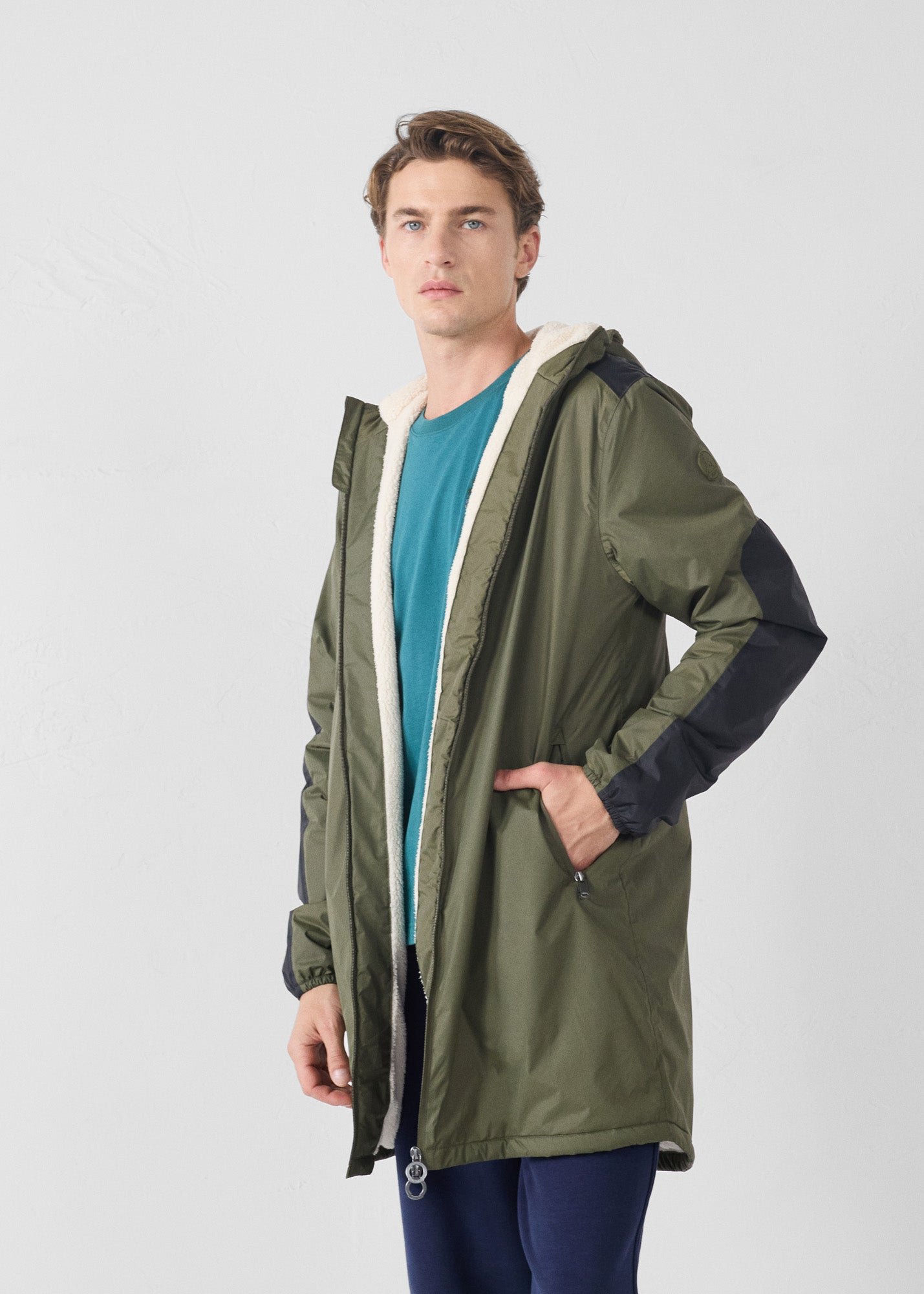 Long Sherpa Hallin Raincoat JOTT Green