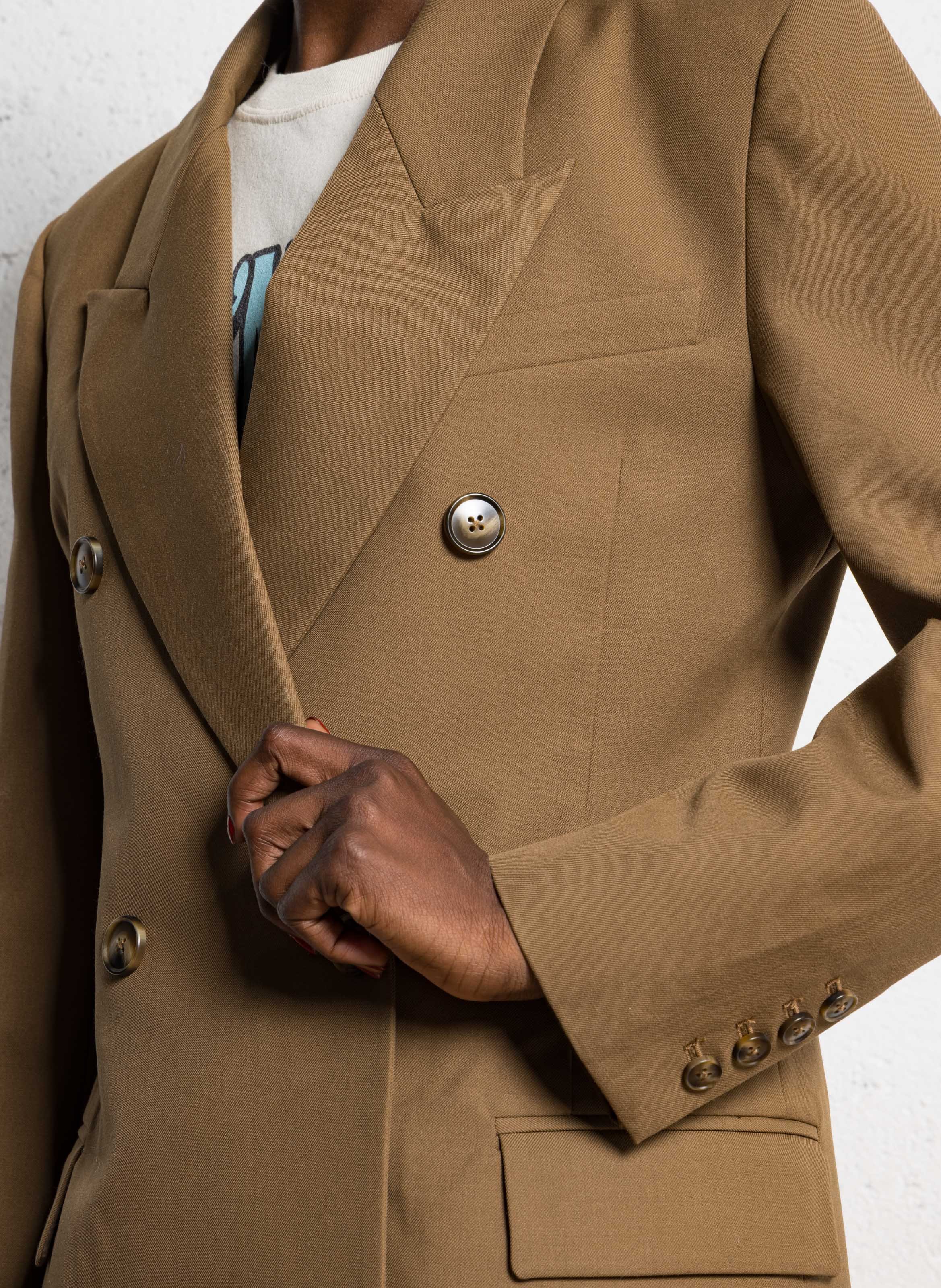 Aansluitend blazerjasje BERENICE Bruin