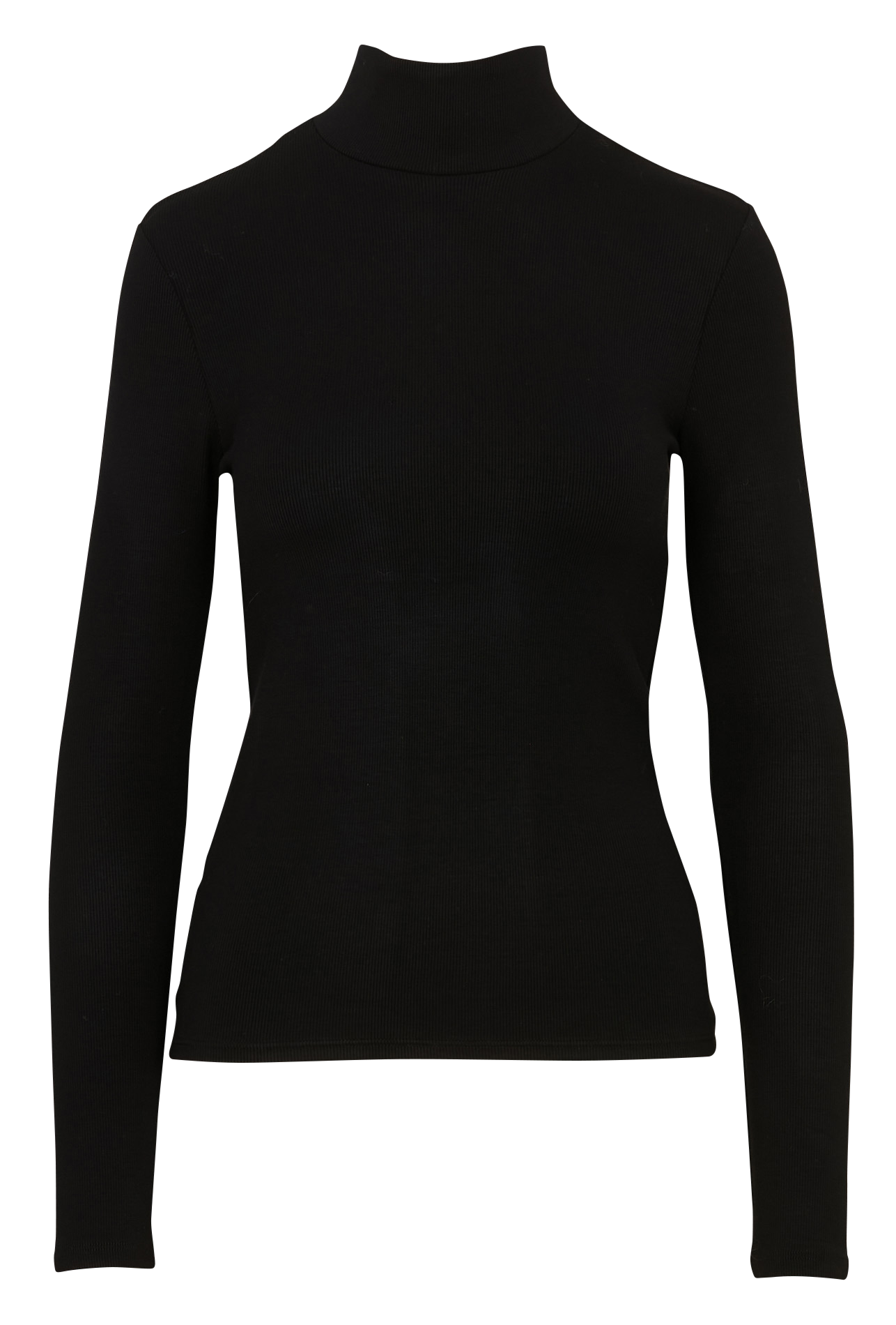 Fitted high-neck T-shirt I CODE Black