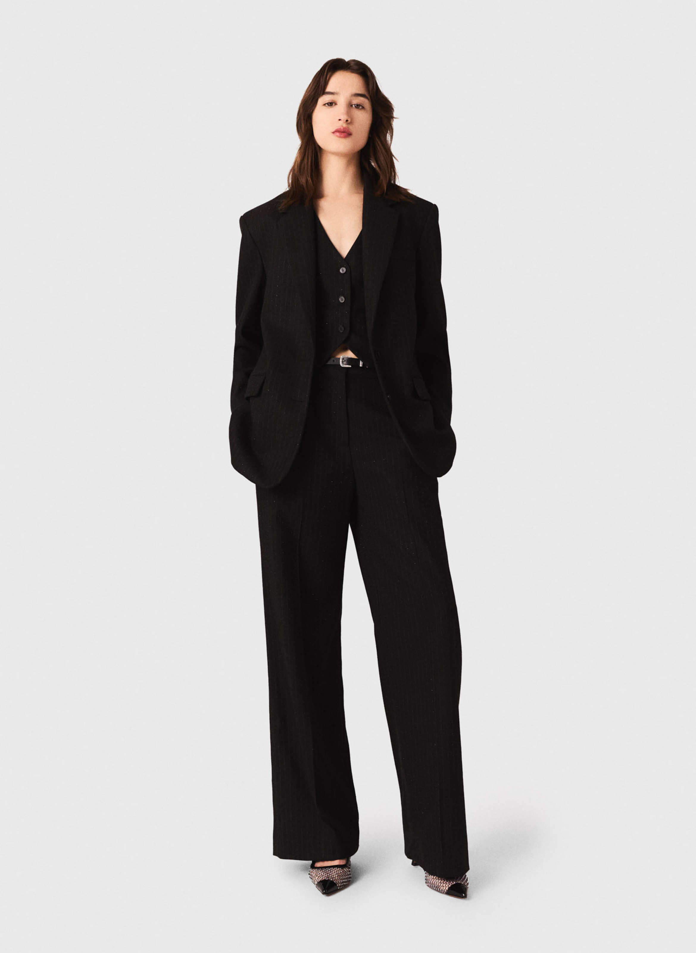 Veste de tailleur  MAJE Noir