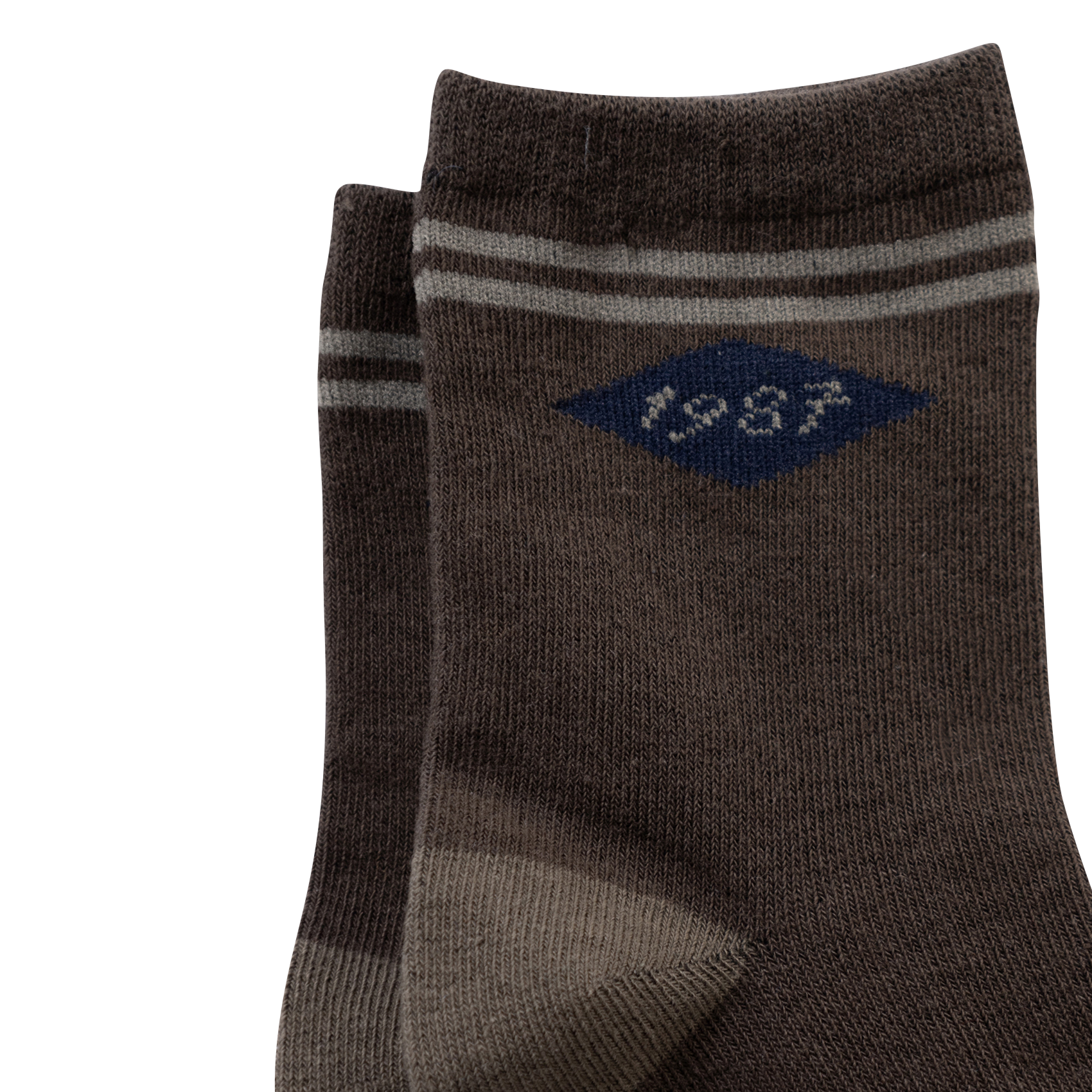 Lot de 3 paires de chaussettes en coton mélangé imprimé IKKS JUNIOR Kaki