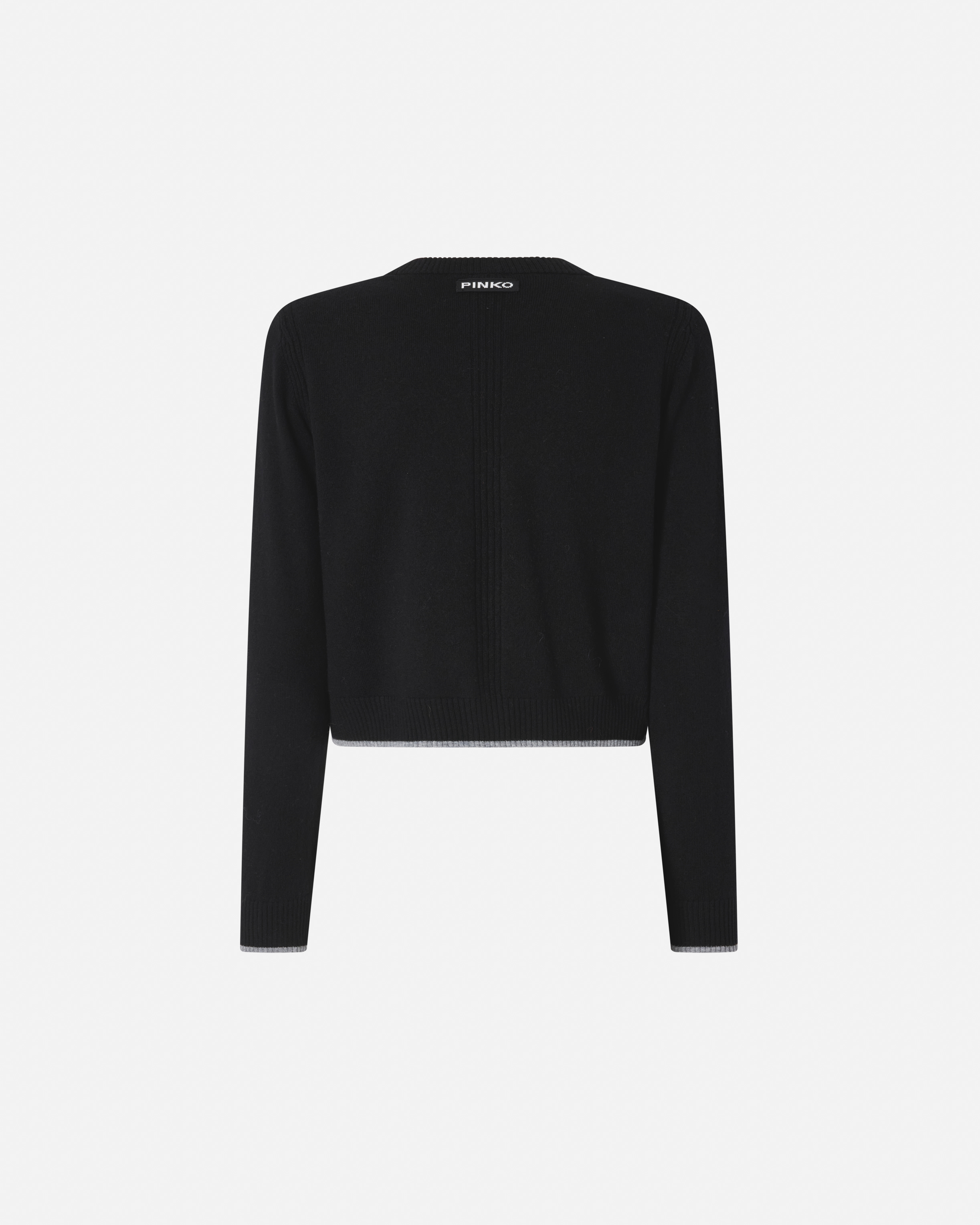 V-neck cardigan PINKO Black