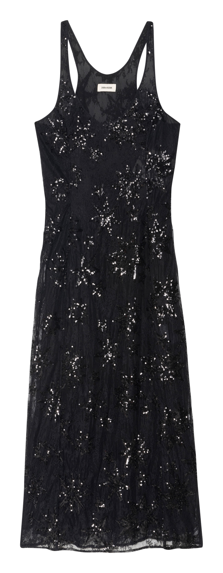 Robe longue évasée à sequins ZADIG&VOLTAIRE Noir