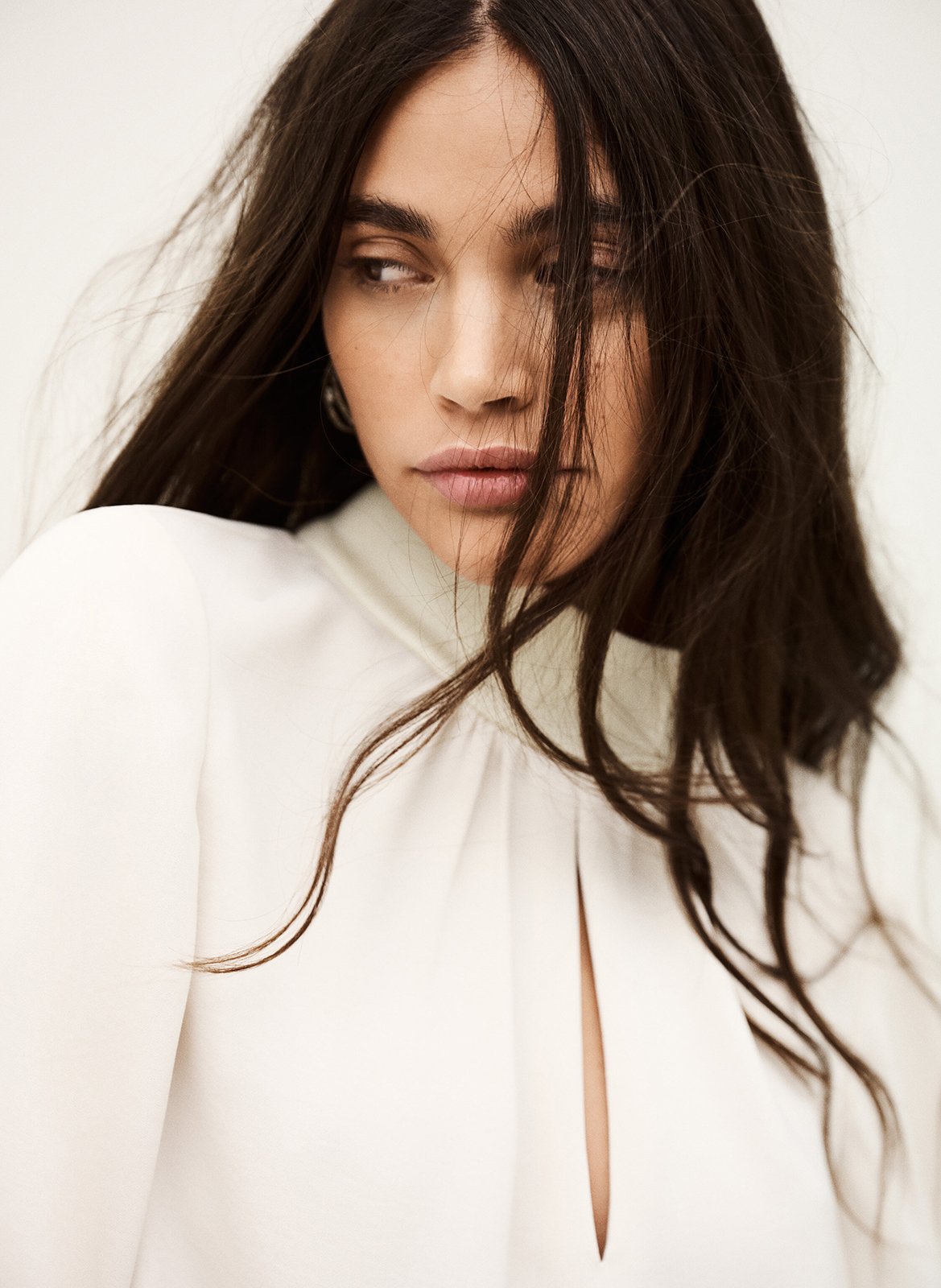 High-neck blouse BA&SH Beige