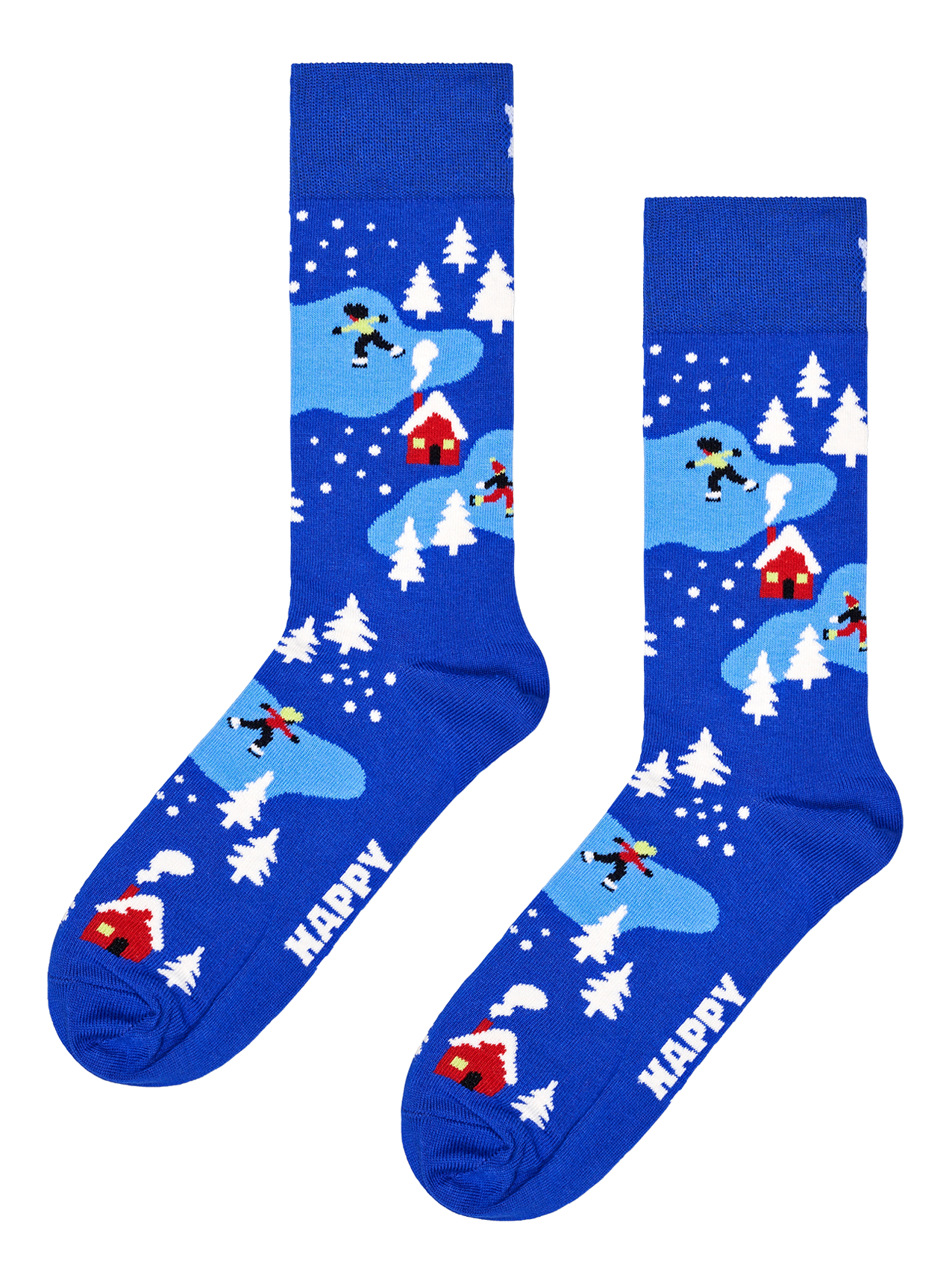 Socken aus Baumwoll-Mix mit Print HAPPY SOCKS Blau