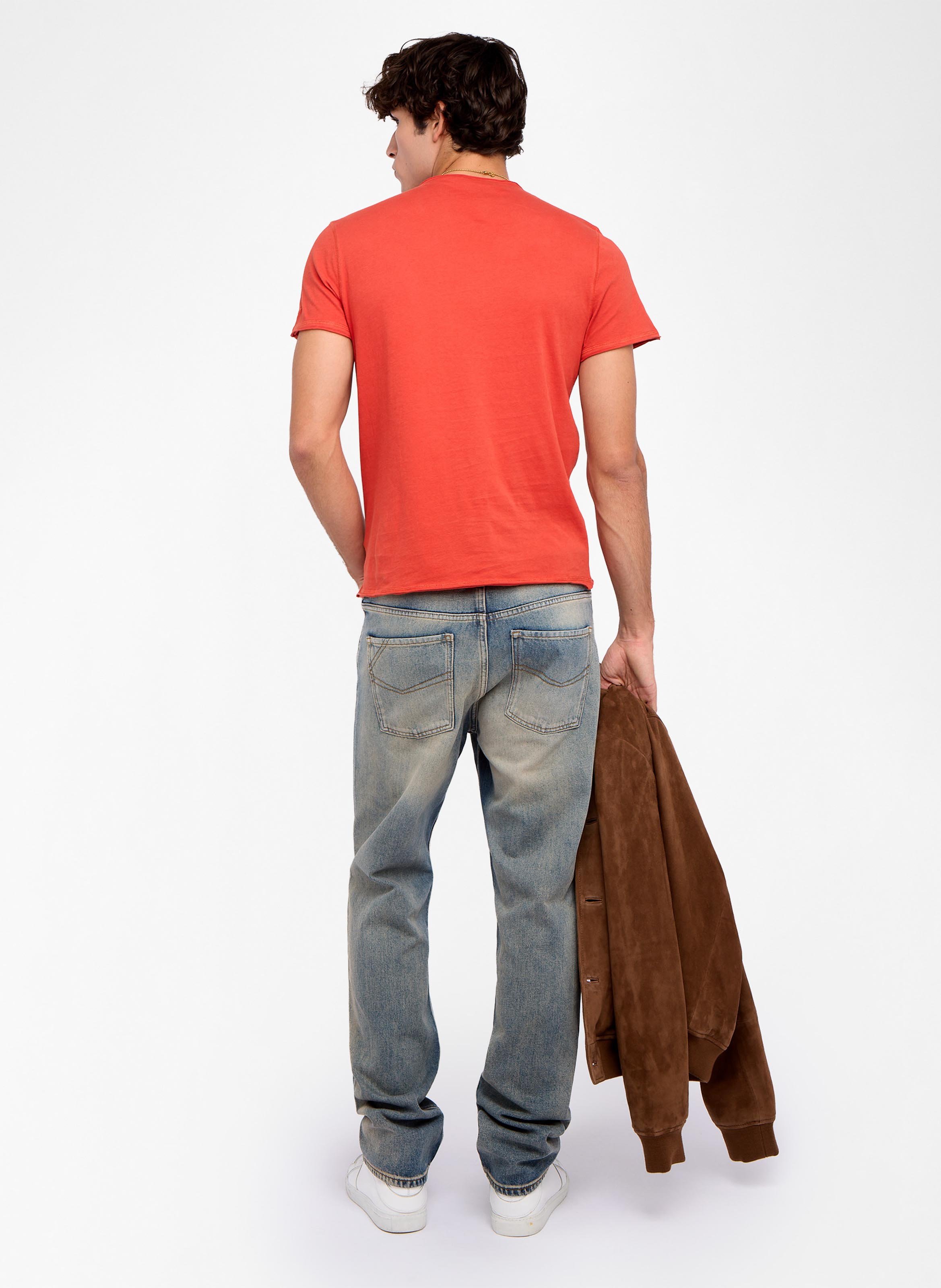 Gerade geschnittenes T-Shirt aus Baumwolle ZADIG&VOLTAIRE Orange
