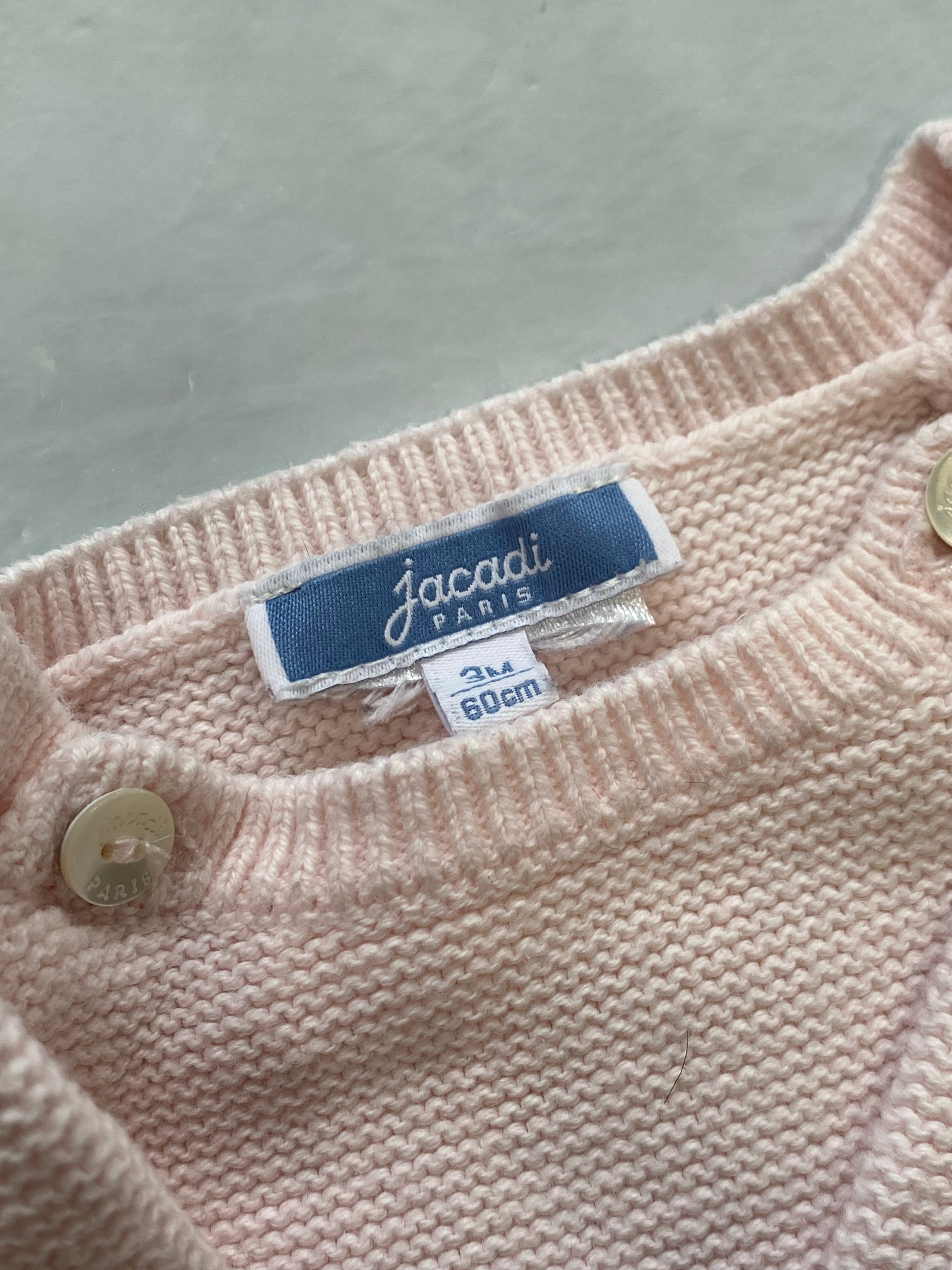 Pink baby jumpsuit - 3 months JACADI - Seconde Main Pink