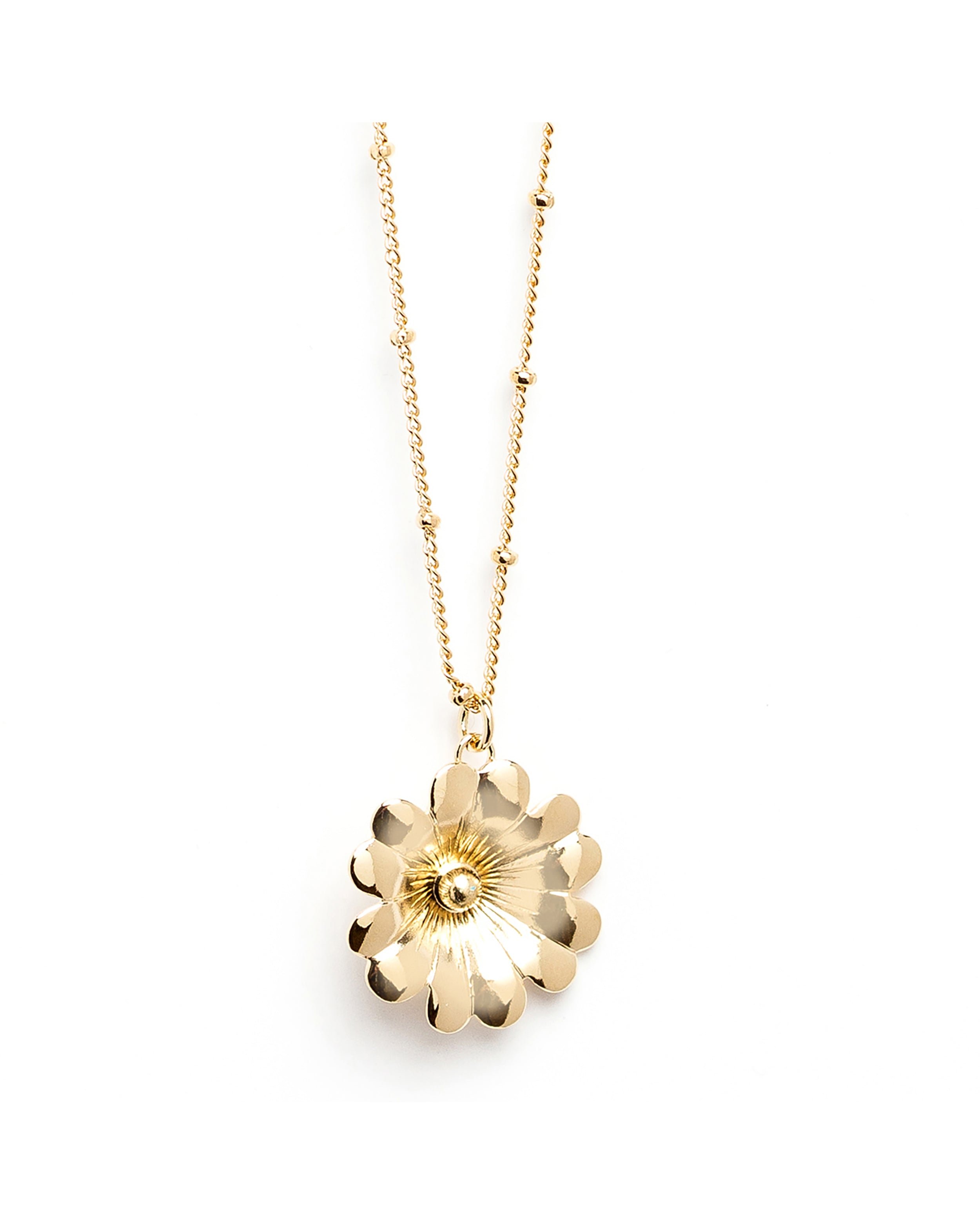 THÉIA - silver-plated flower necklace MONSIEUR SIMONE Golden