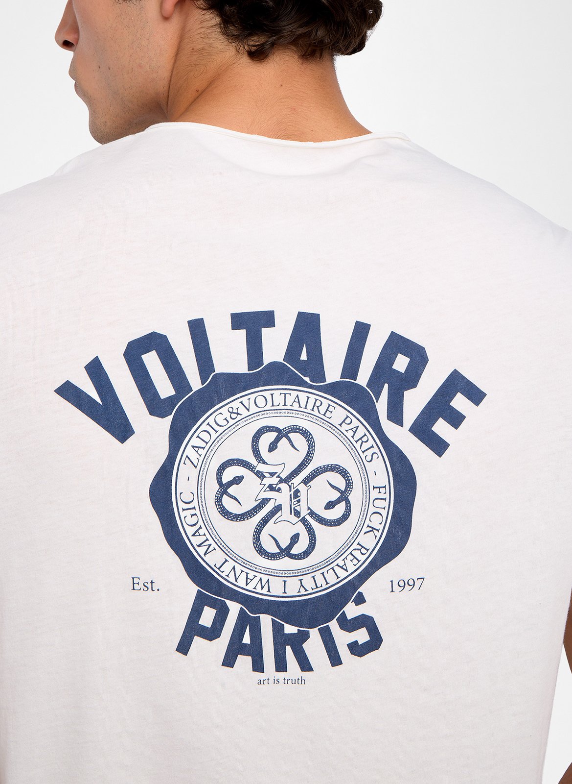 Straight printed back t-shirt ZADIG&VOLTAIRE White