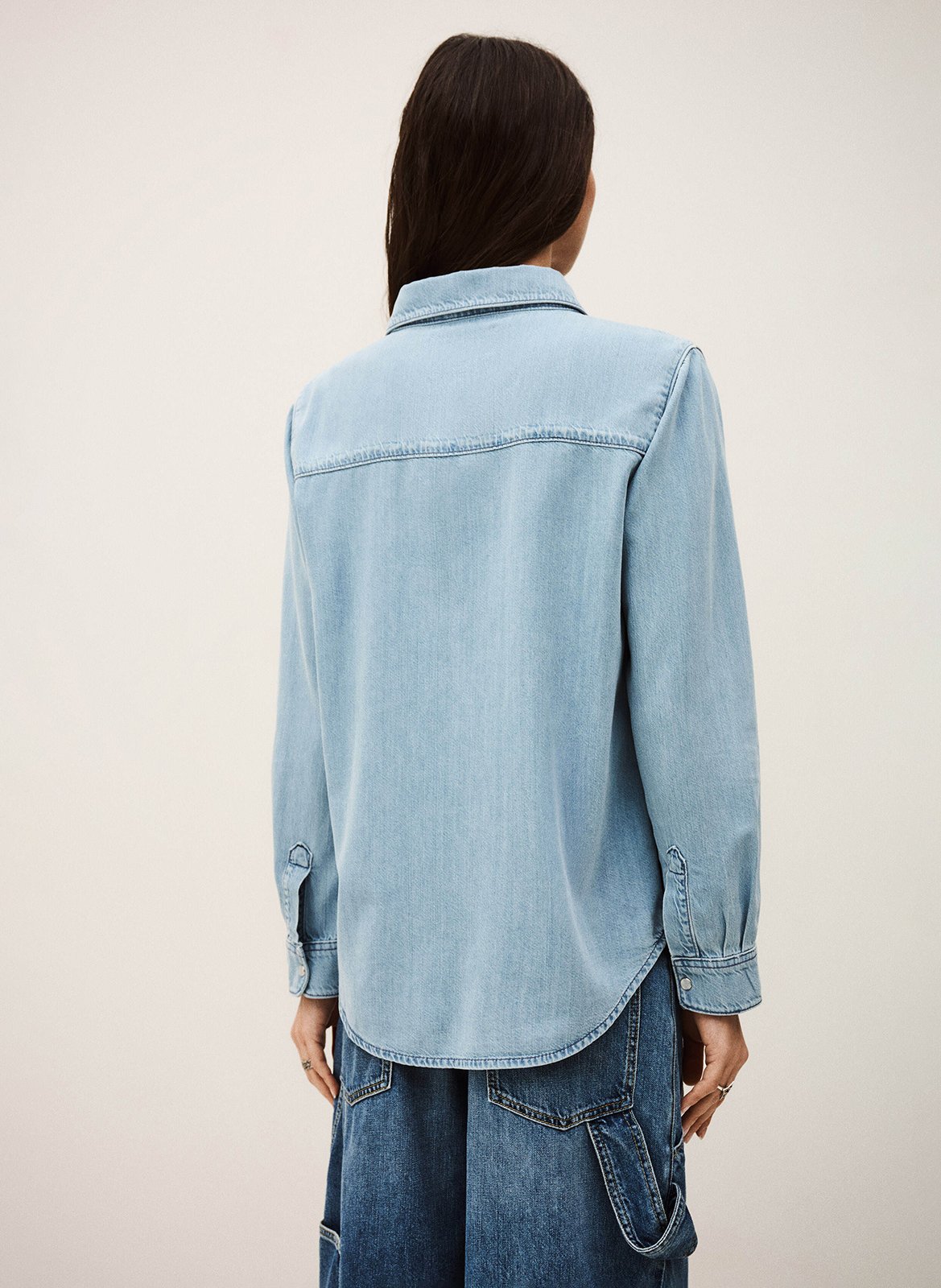 Chemise droite col classique BA&SH Bleu