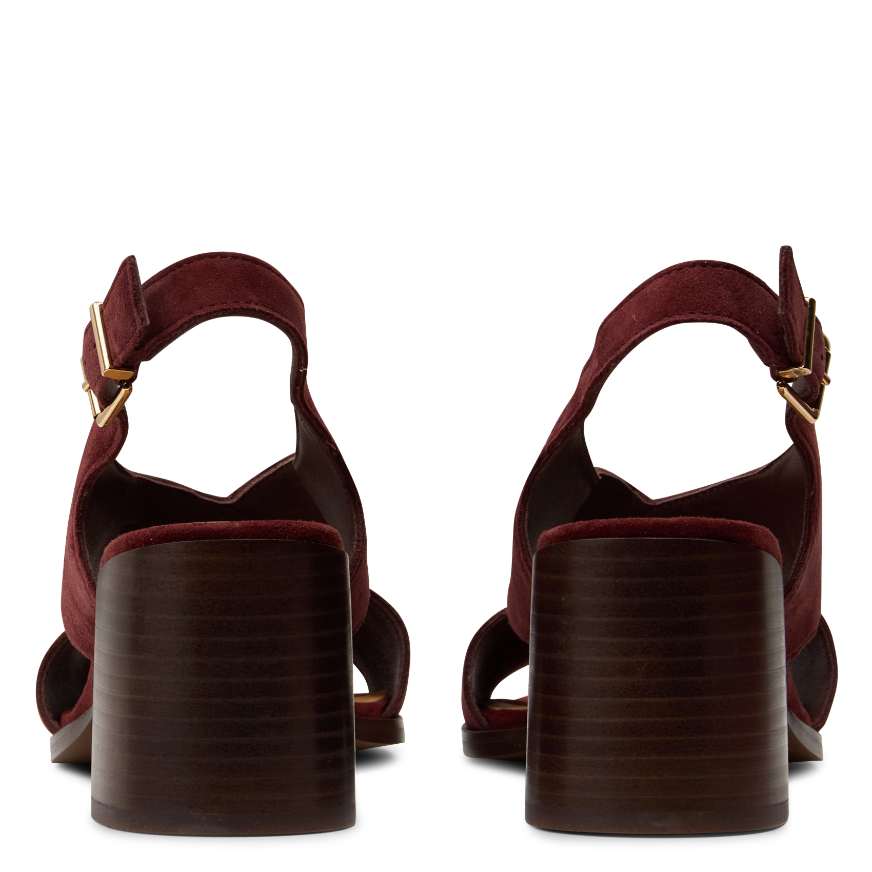 Suède sandalen met hak BOCAGE Violet