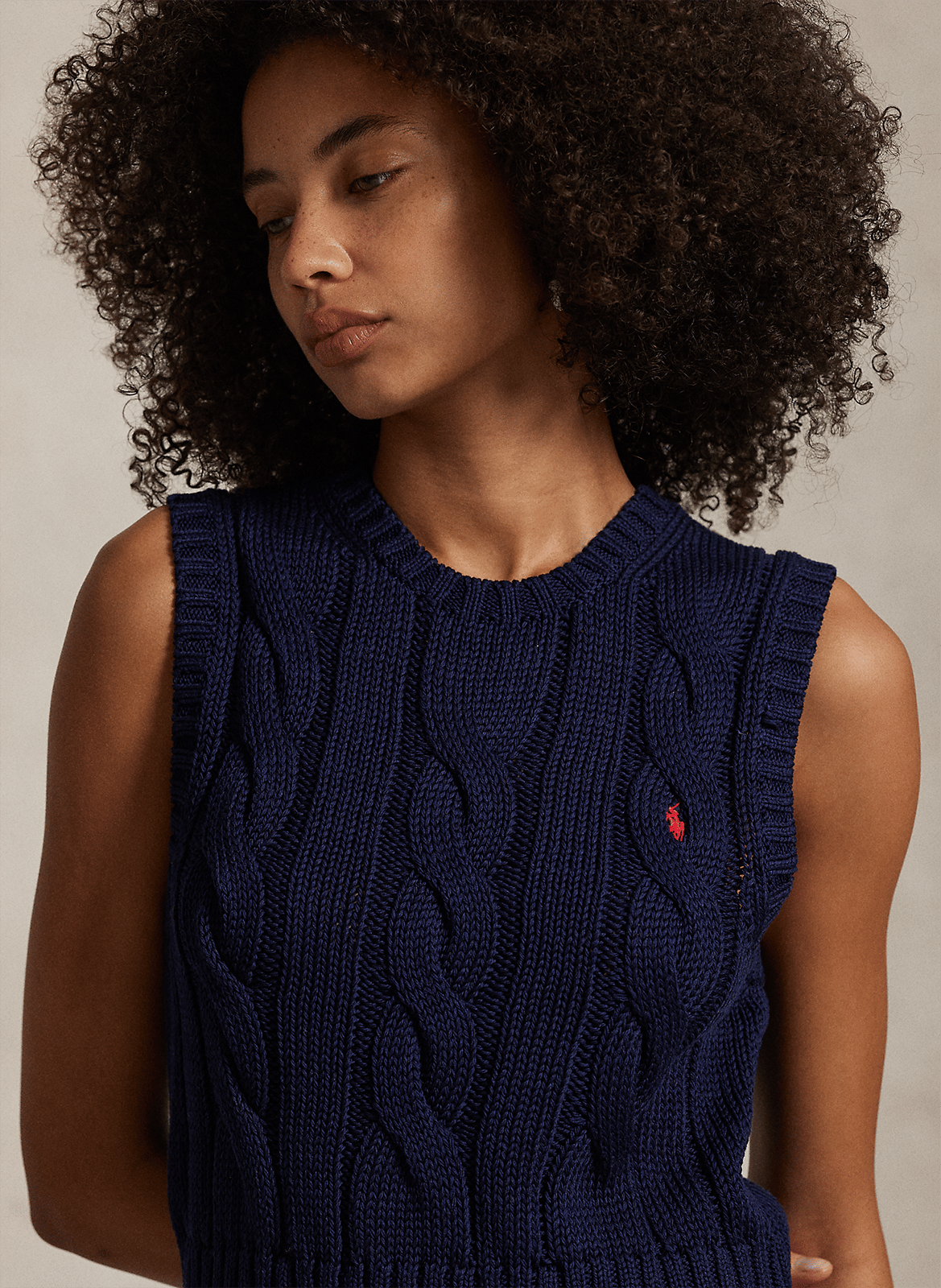 Pullunder aus Baumwolle POLO RALPH LAUREN Blau