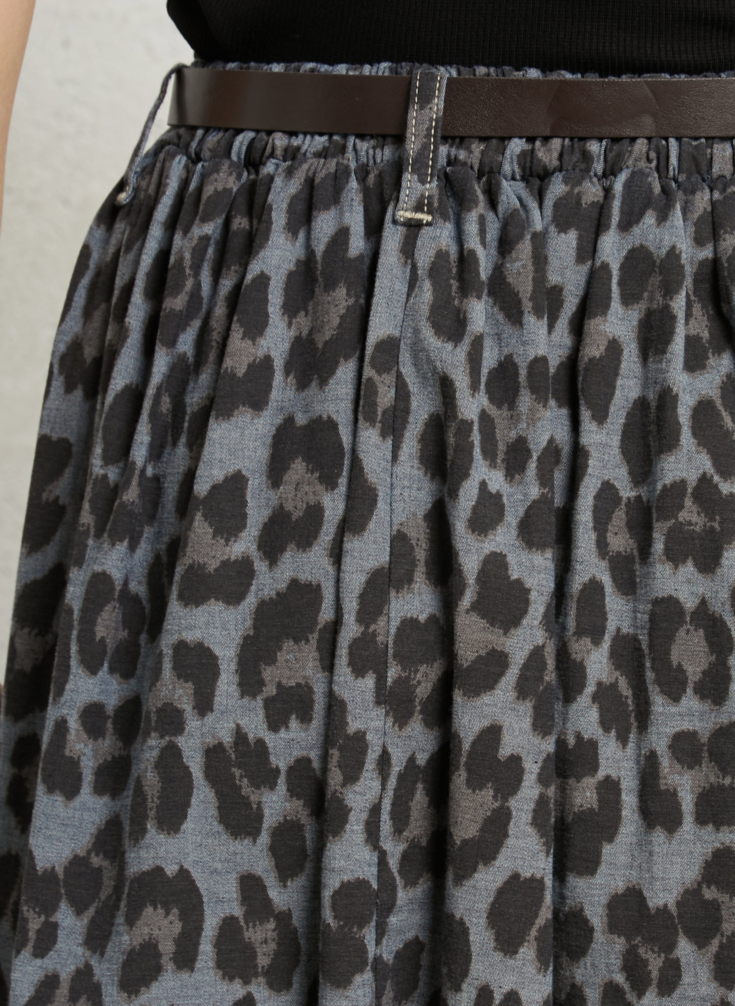 Midirock mit Leoparden-Print PLEASE Mehrfarbig