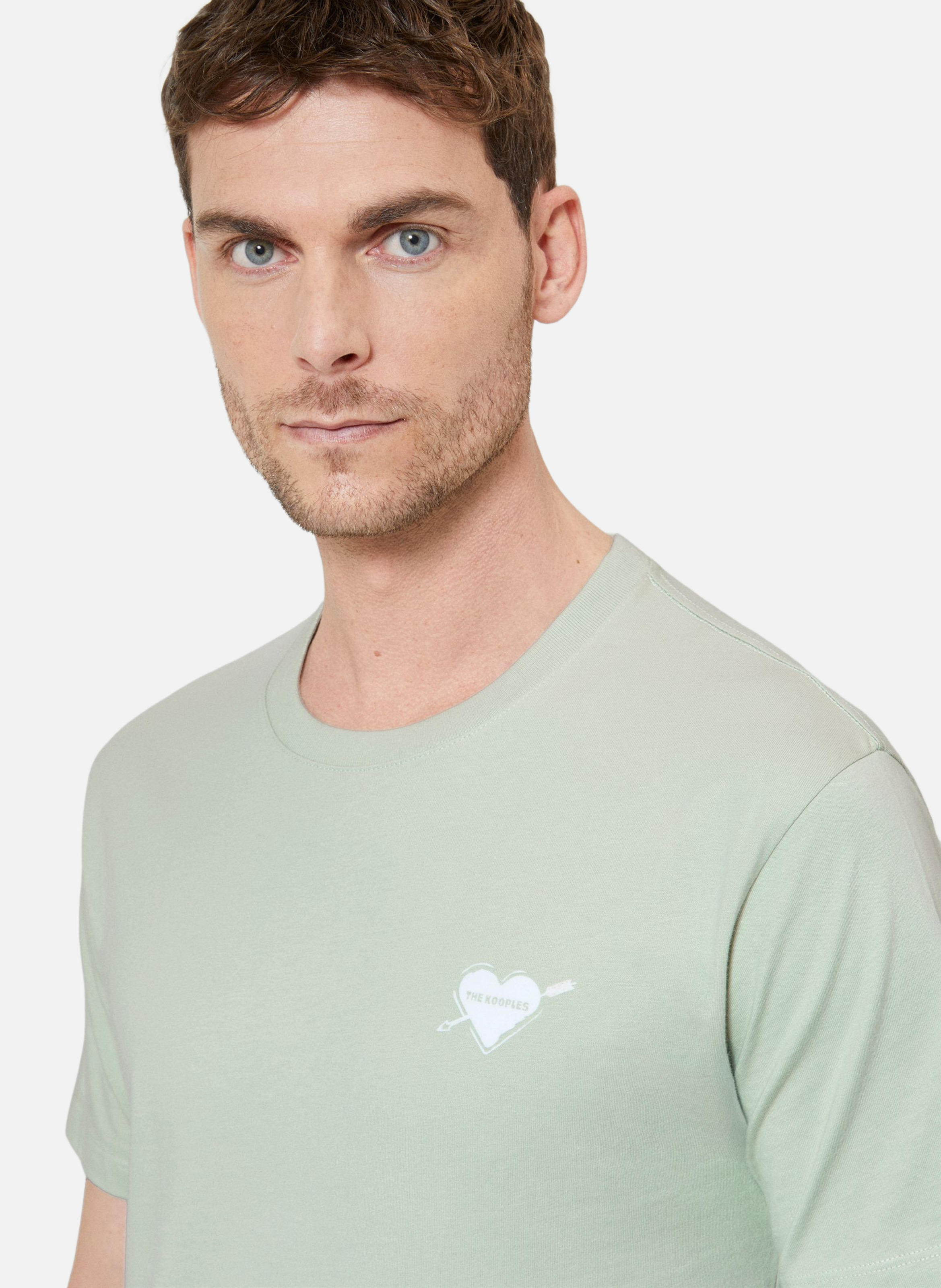 T-shirt avec flocage coeur Vert