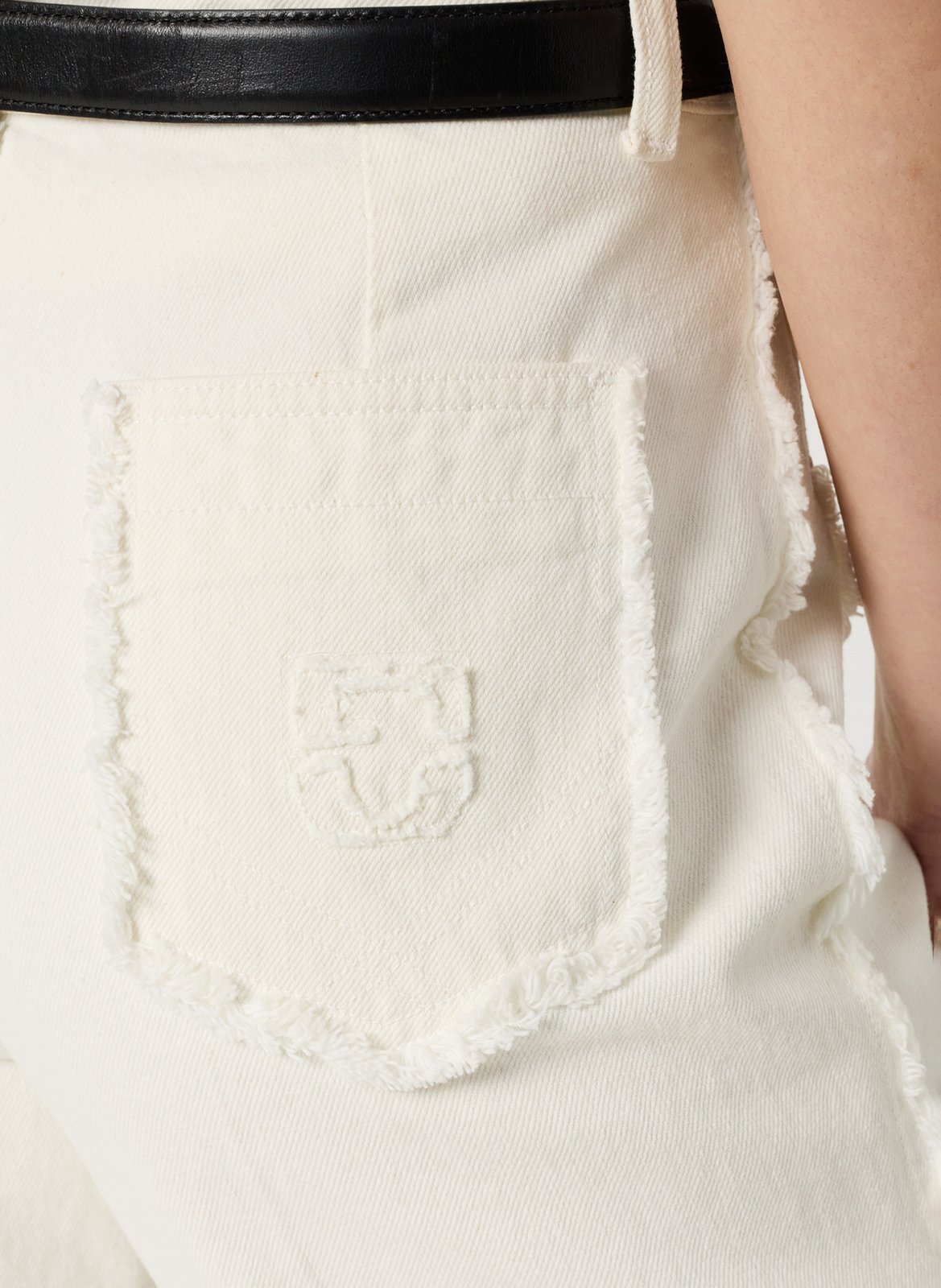 High-rise cotton bootcut jeans GERARD DAREL Beige