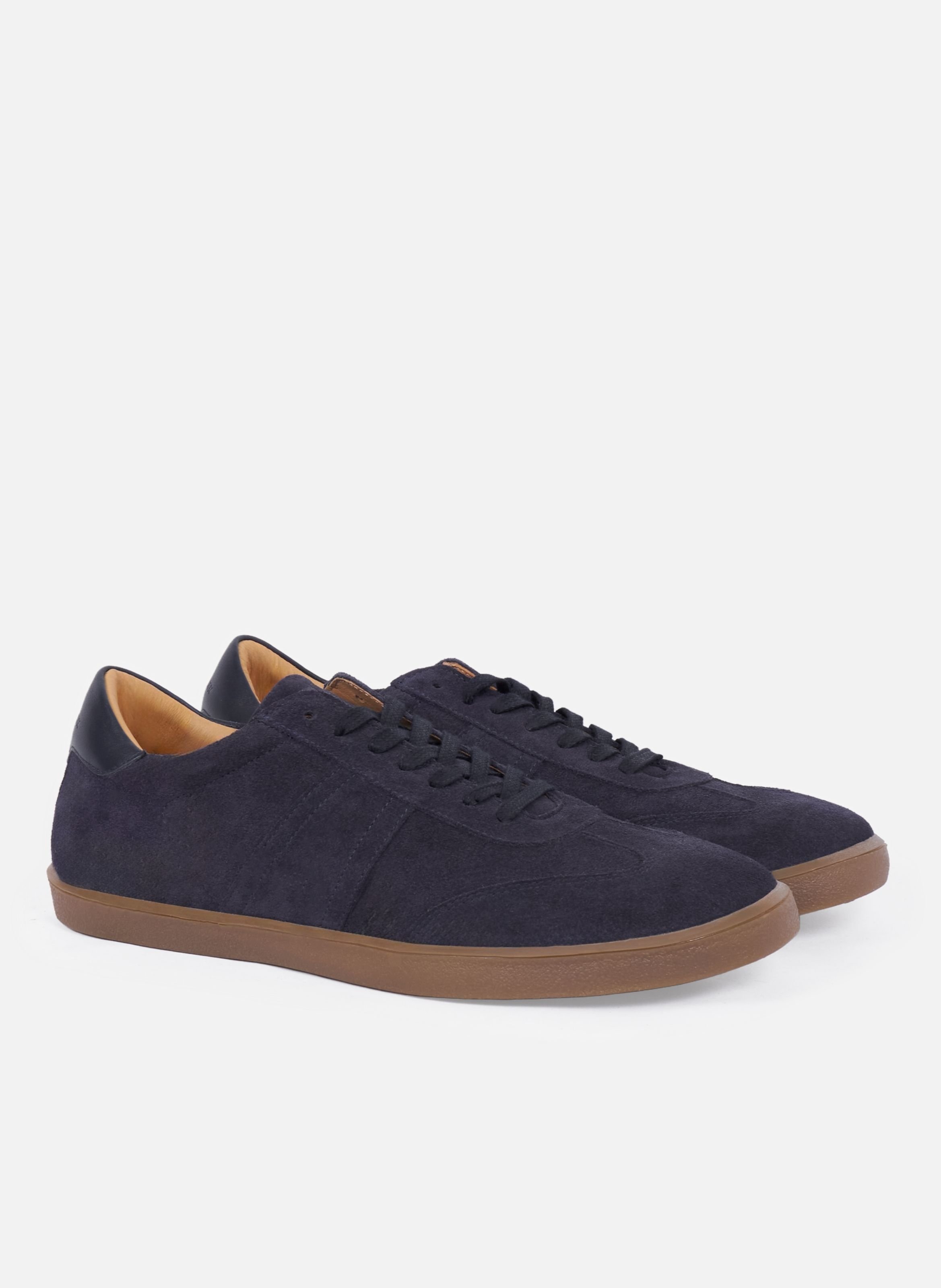 Tennis basile cuir daim JULES & JENN Blue