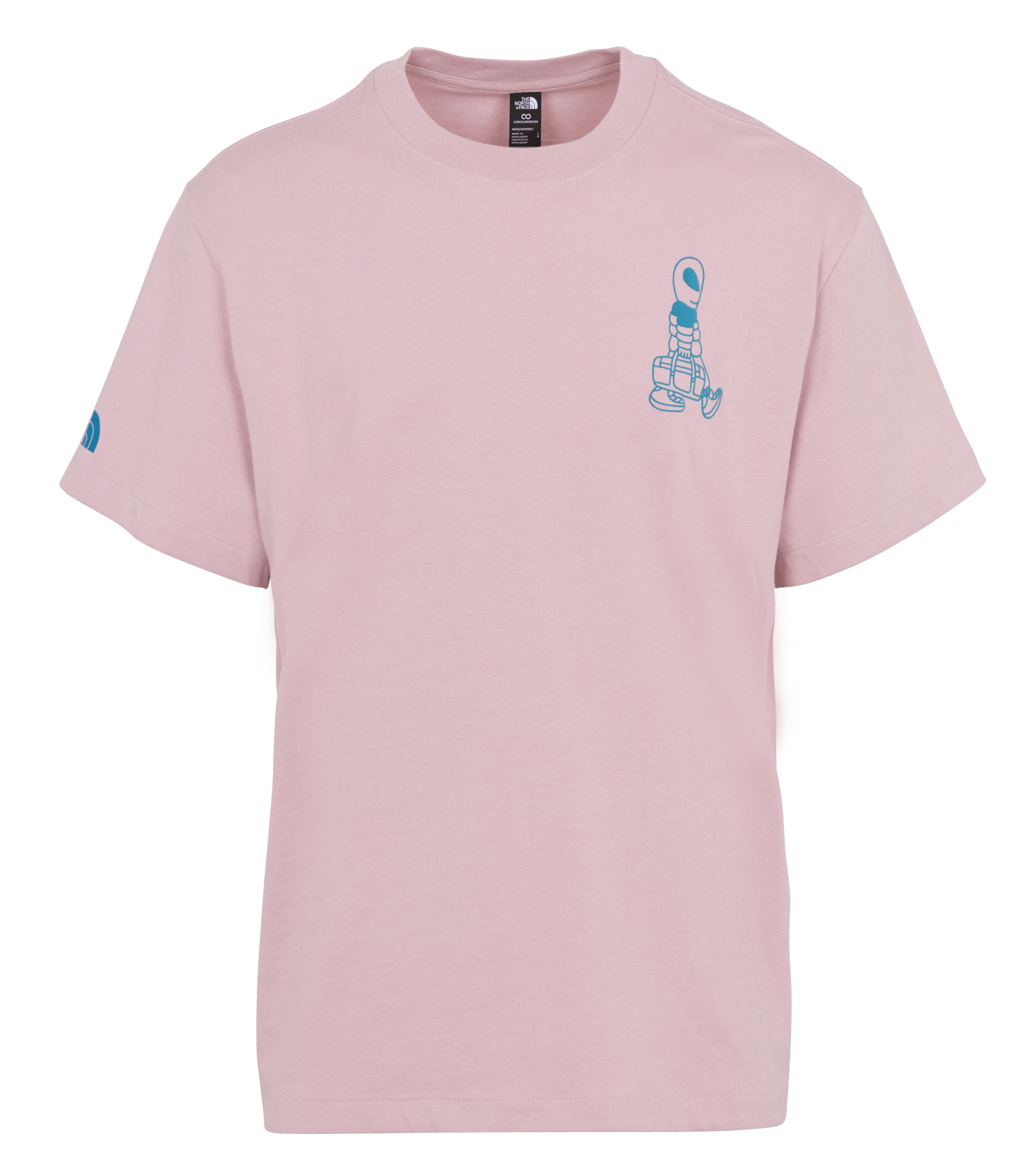 Oversize-T-Shirt aus Baumwolle mit Rundhalsausschnitt THE NORTH FACE Rosa