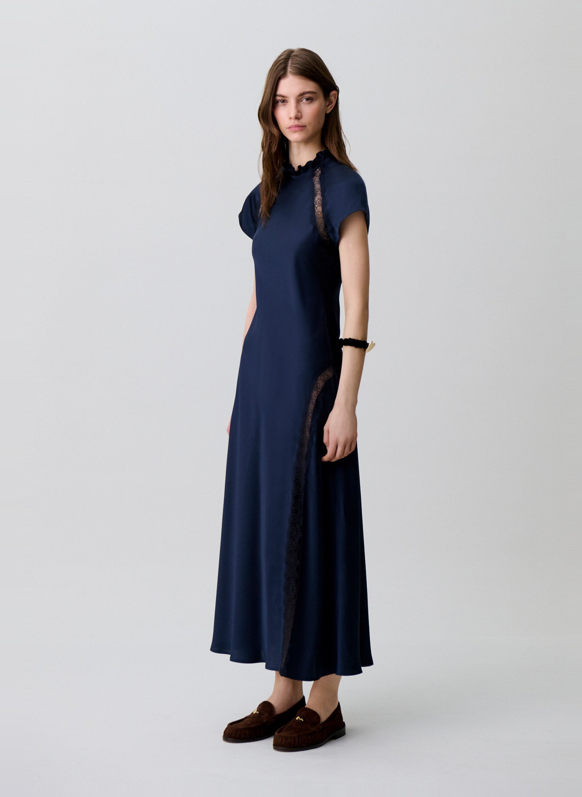 Long high-neck dress CLAUDIE PIERLOT Blue