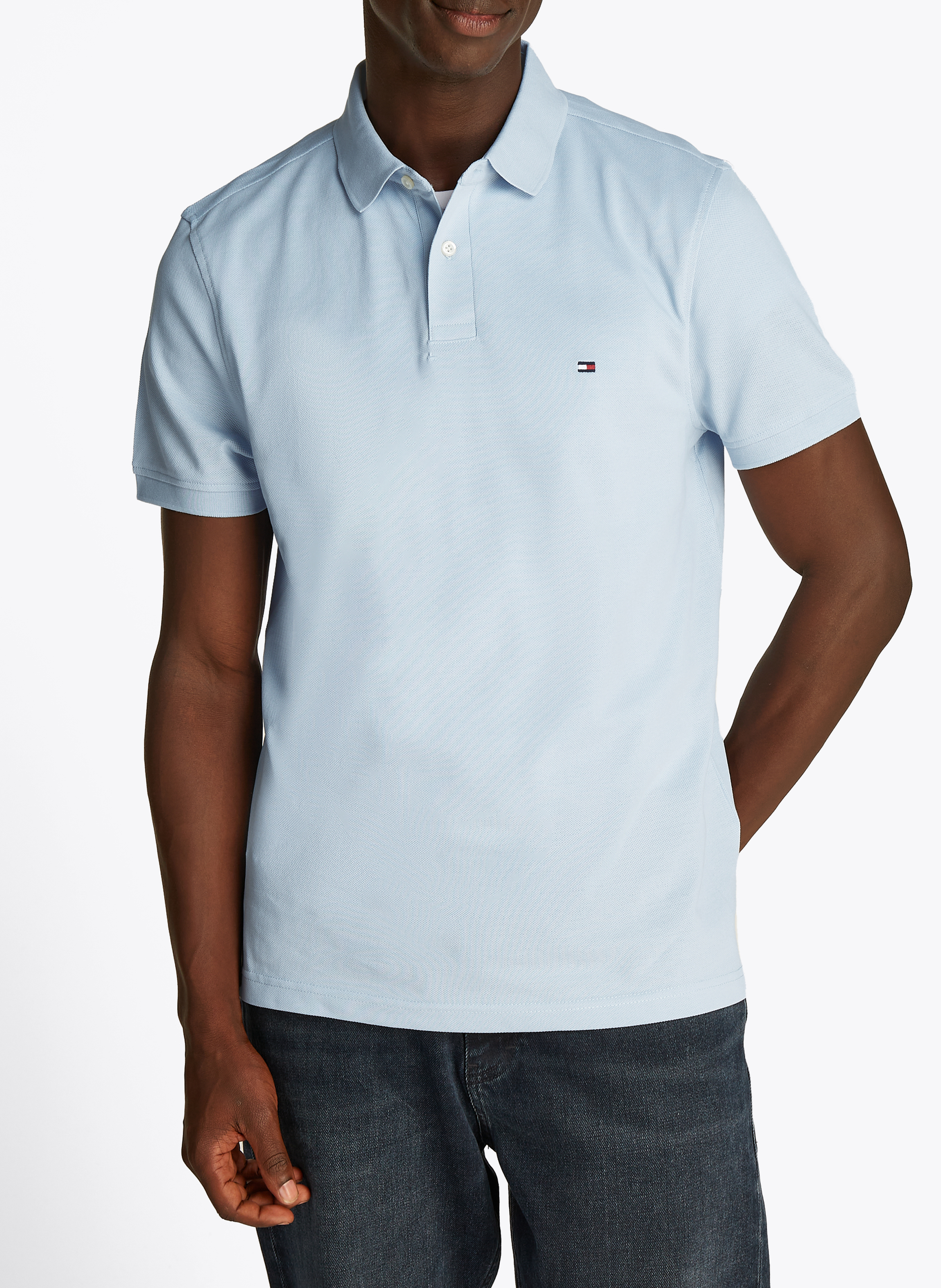 Poloshirt aus Bio-Baumwoll-Mix, Regular Fit TOMMY HILFIGER