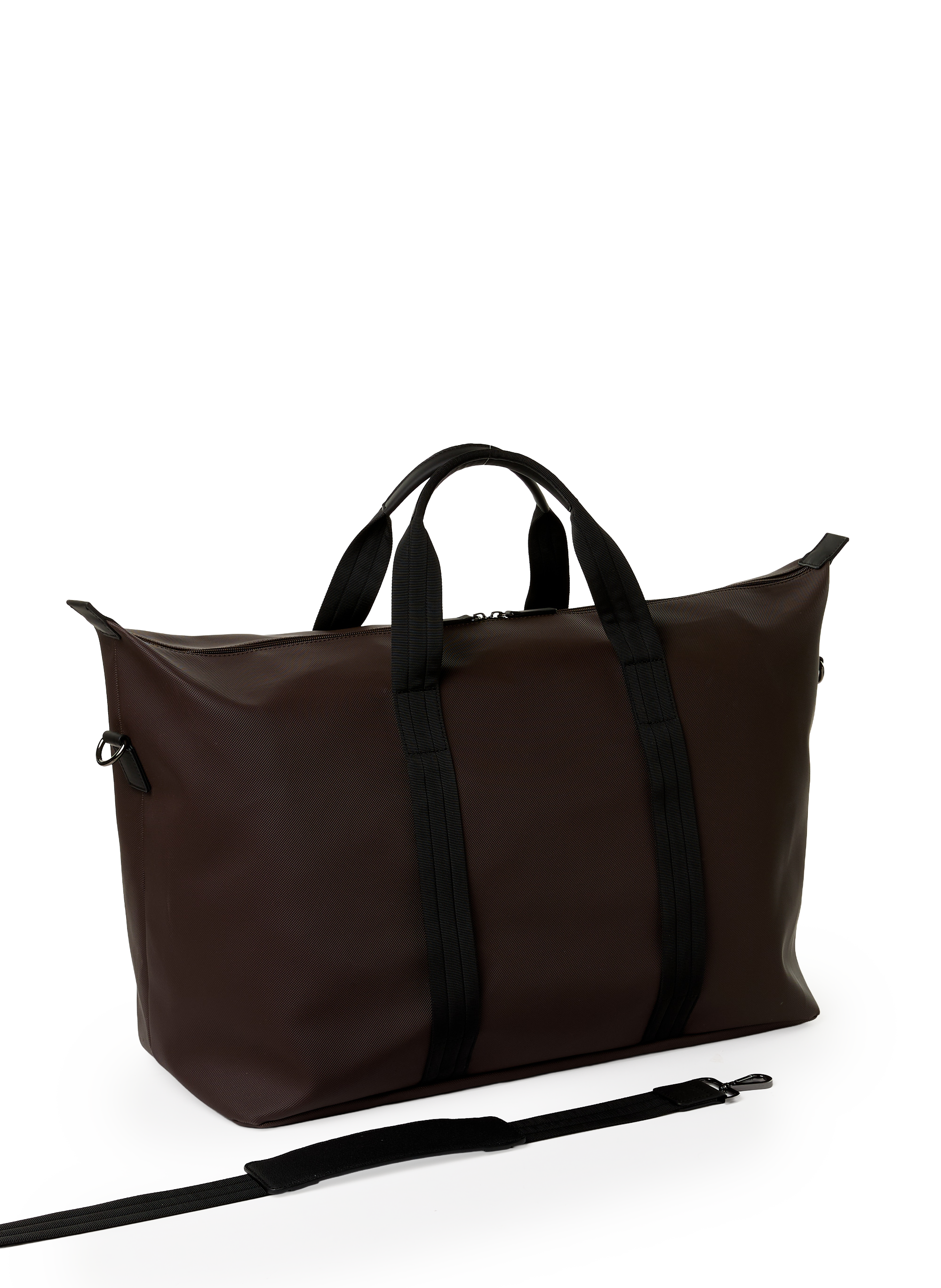 Textured travel shoulder bag hex 48h legend pr589589 o SAISON 1865 Brown