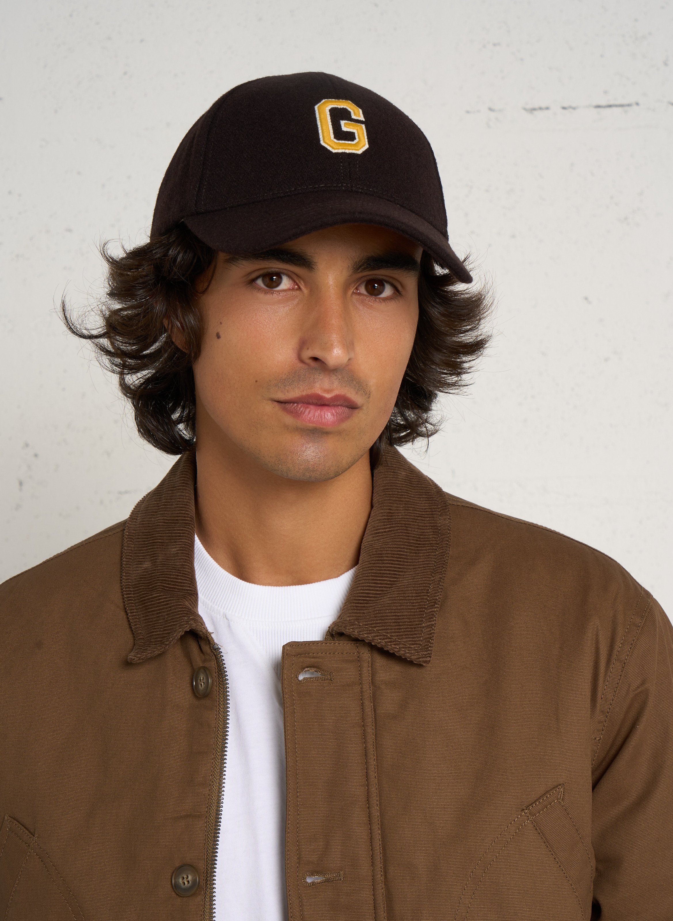 Casquette en laine mélangée GANT Marron