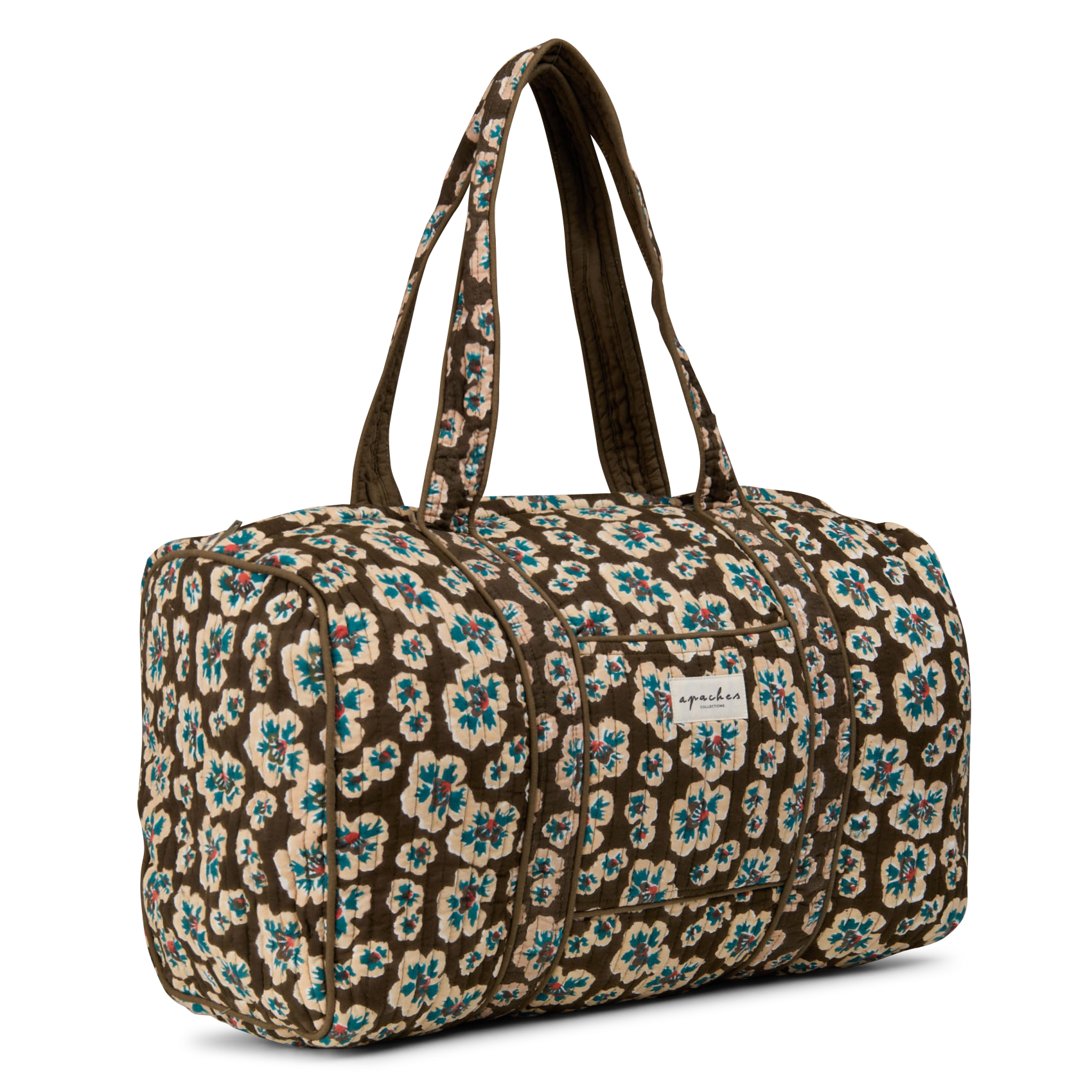 Weekender aus bedruckter Baumwolle APACHES COLLECTIONS Grun