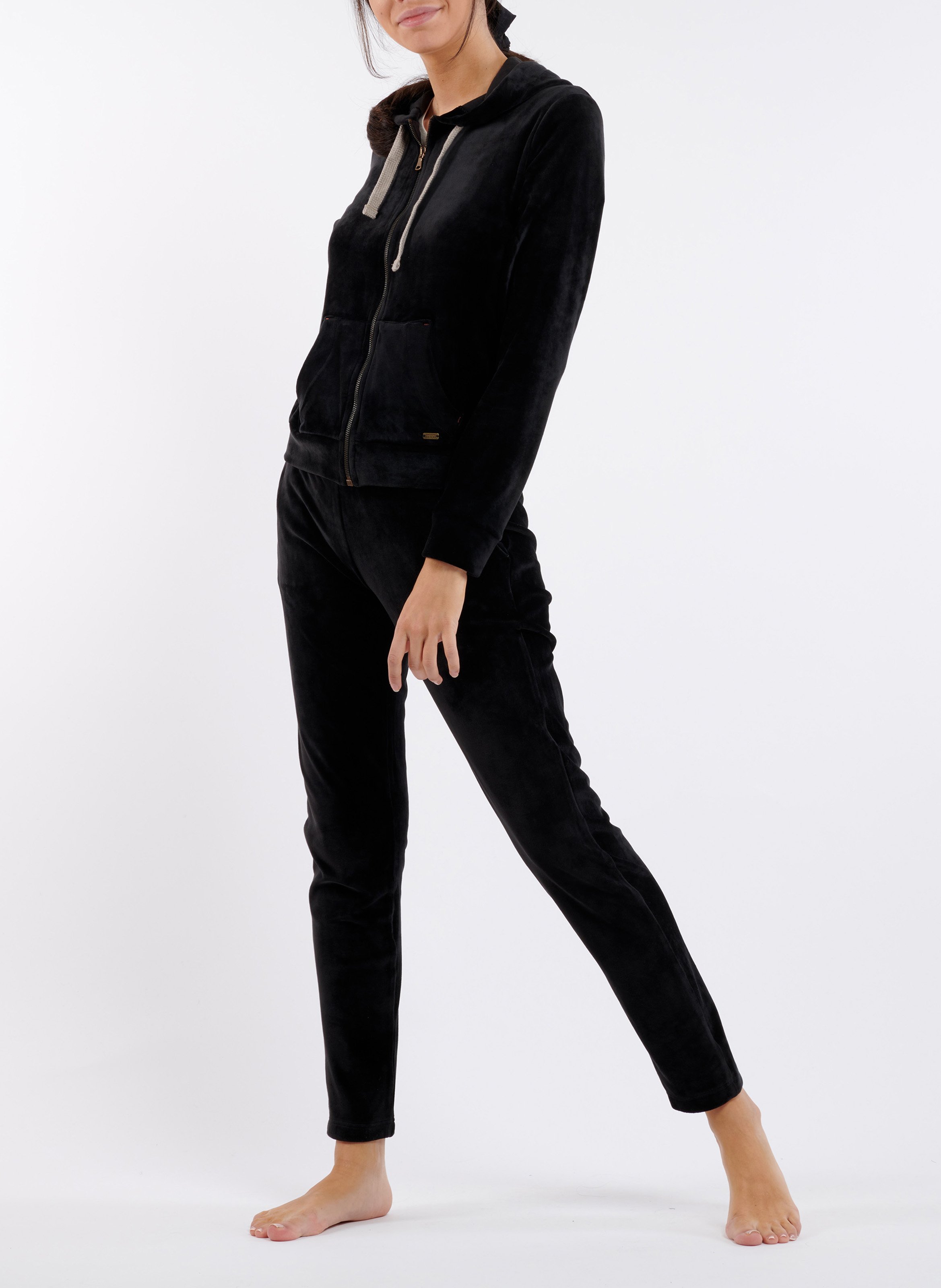 Pantalon de jogging en velours BANANA MOON Noir