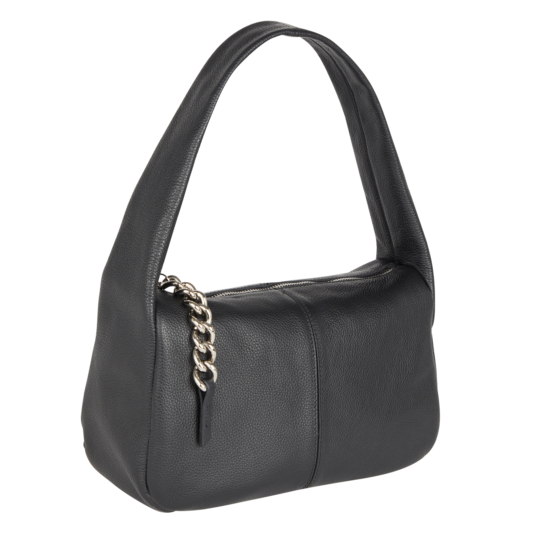 Leather Shoulder Bag Noir Minelli Women Place des Tendances