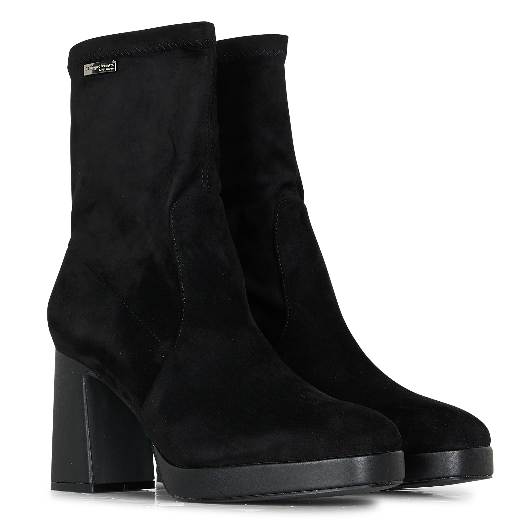 Heeled suede ankle boots LES TROPEZIENNES PAR M.BELARBI Black