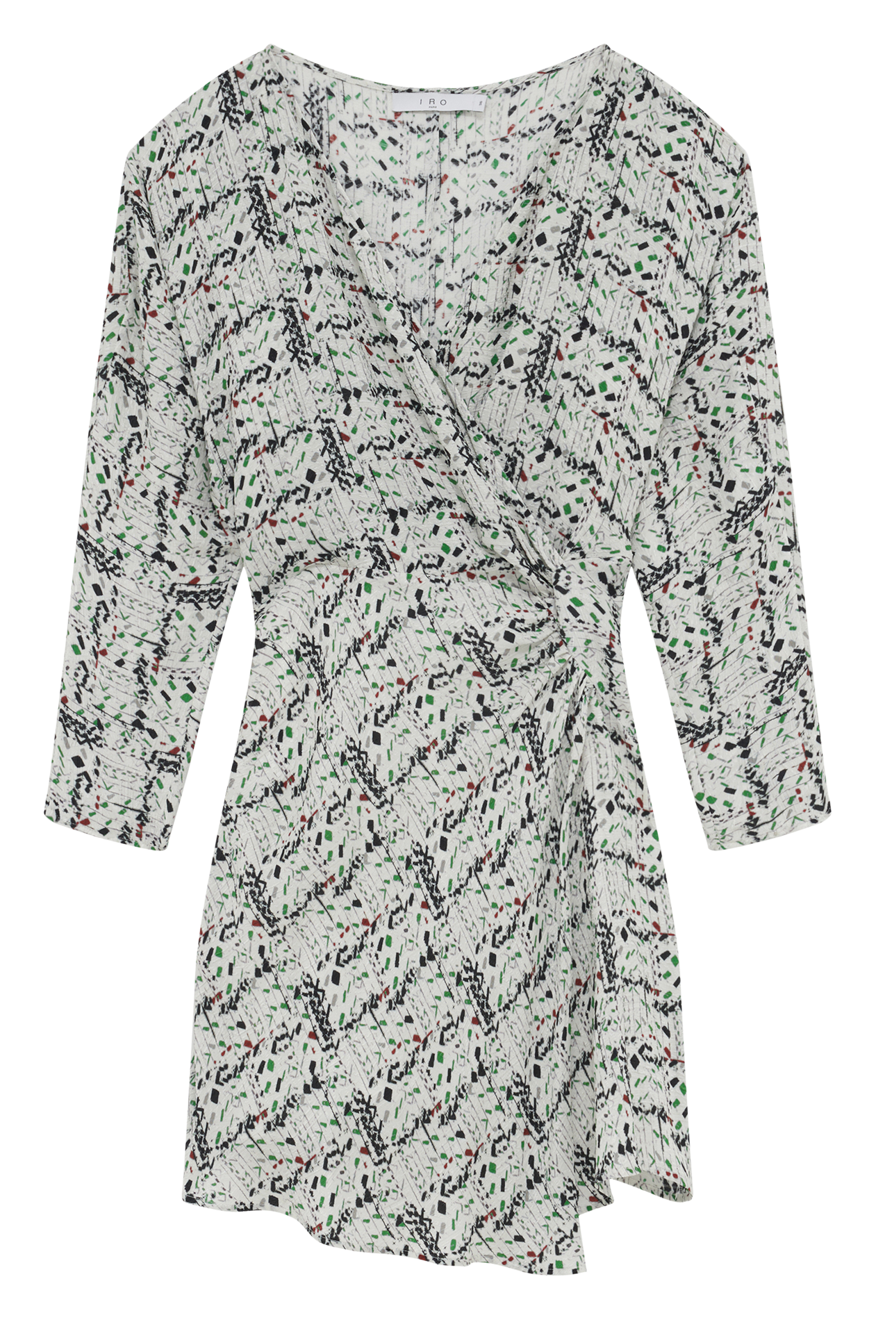 Printed midi wrap dress IRO White
