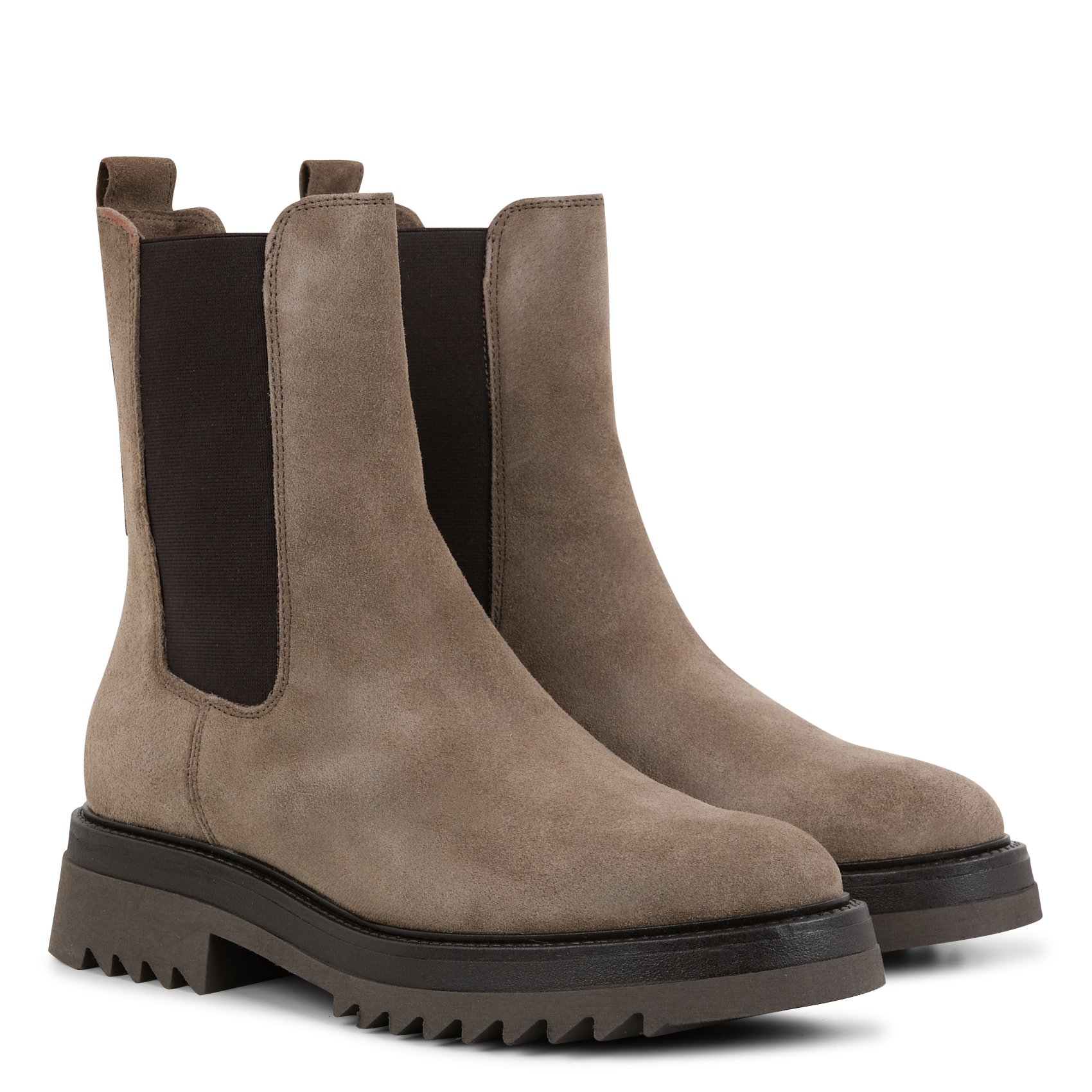 Bottines en cuir velours JB MARTIN Beige