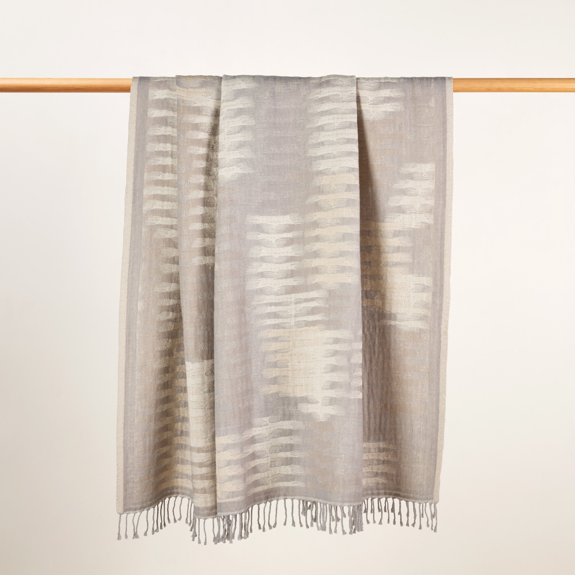 Plaid pure laine MADURA Beige