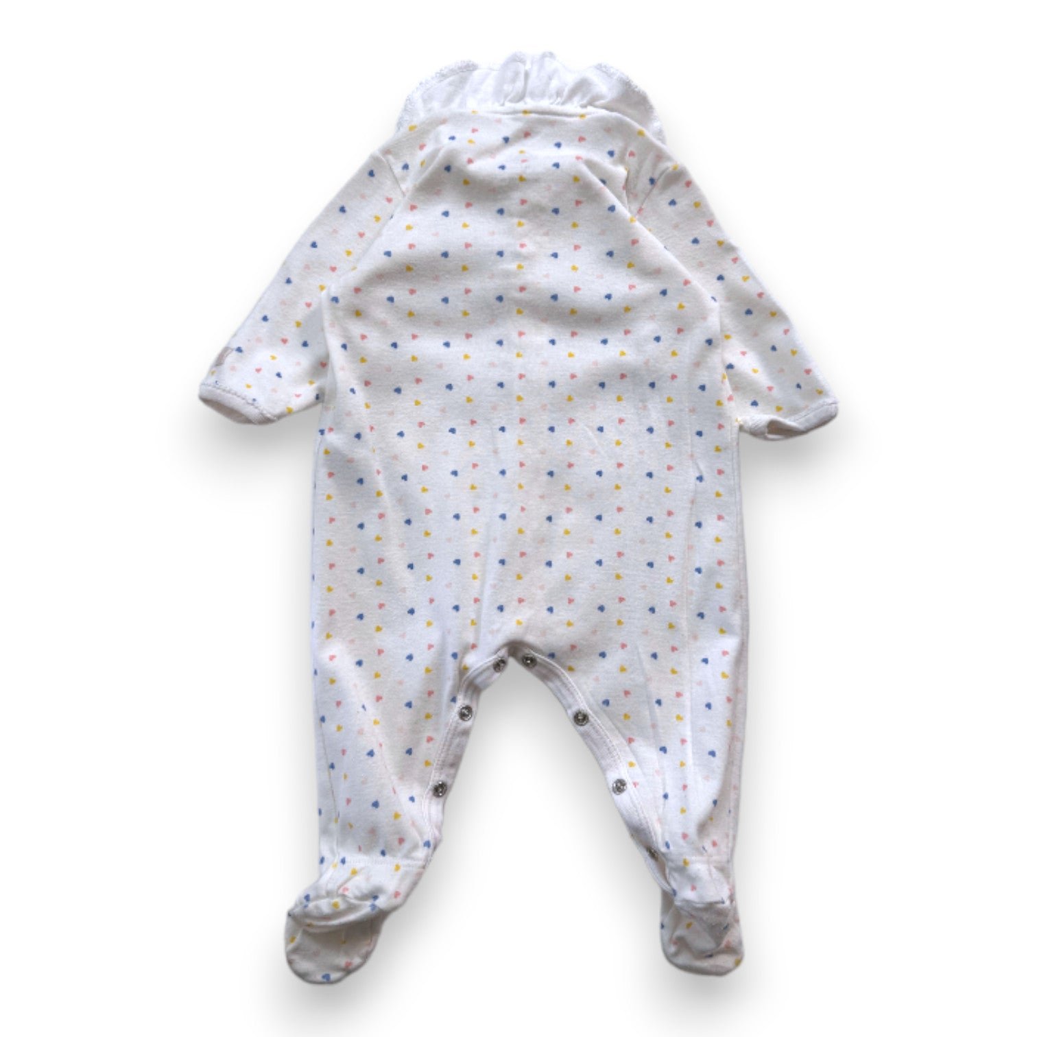 White Baby Pajamas - 3 months PETIT BATEAU - Seconde Main White