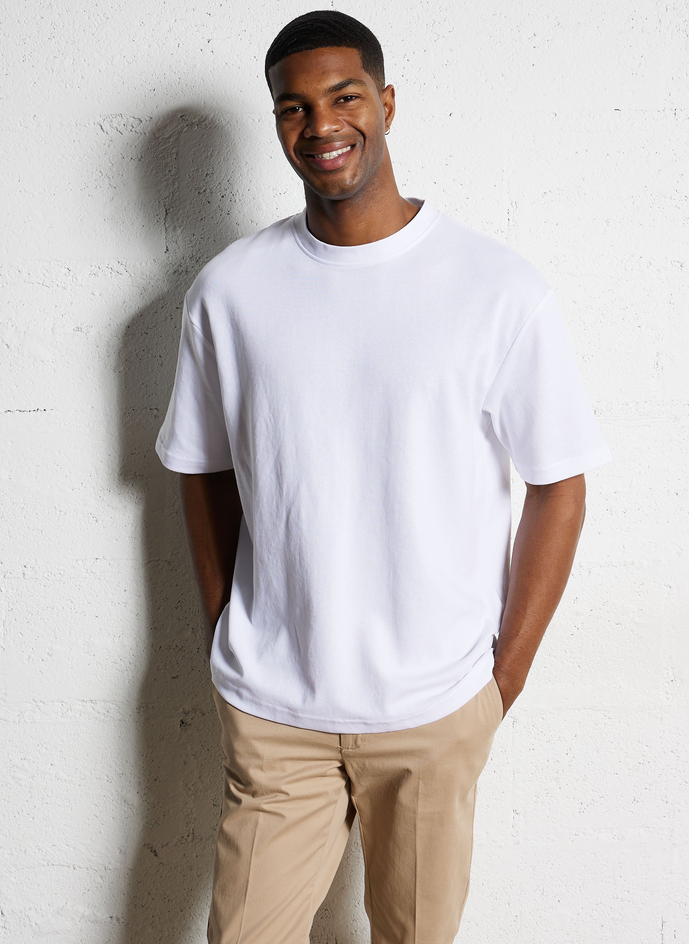 Oversized organic cotton blend t-shirt SELECTED