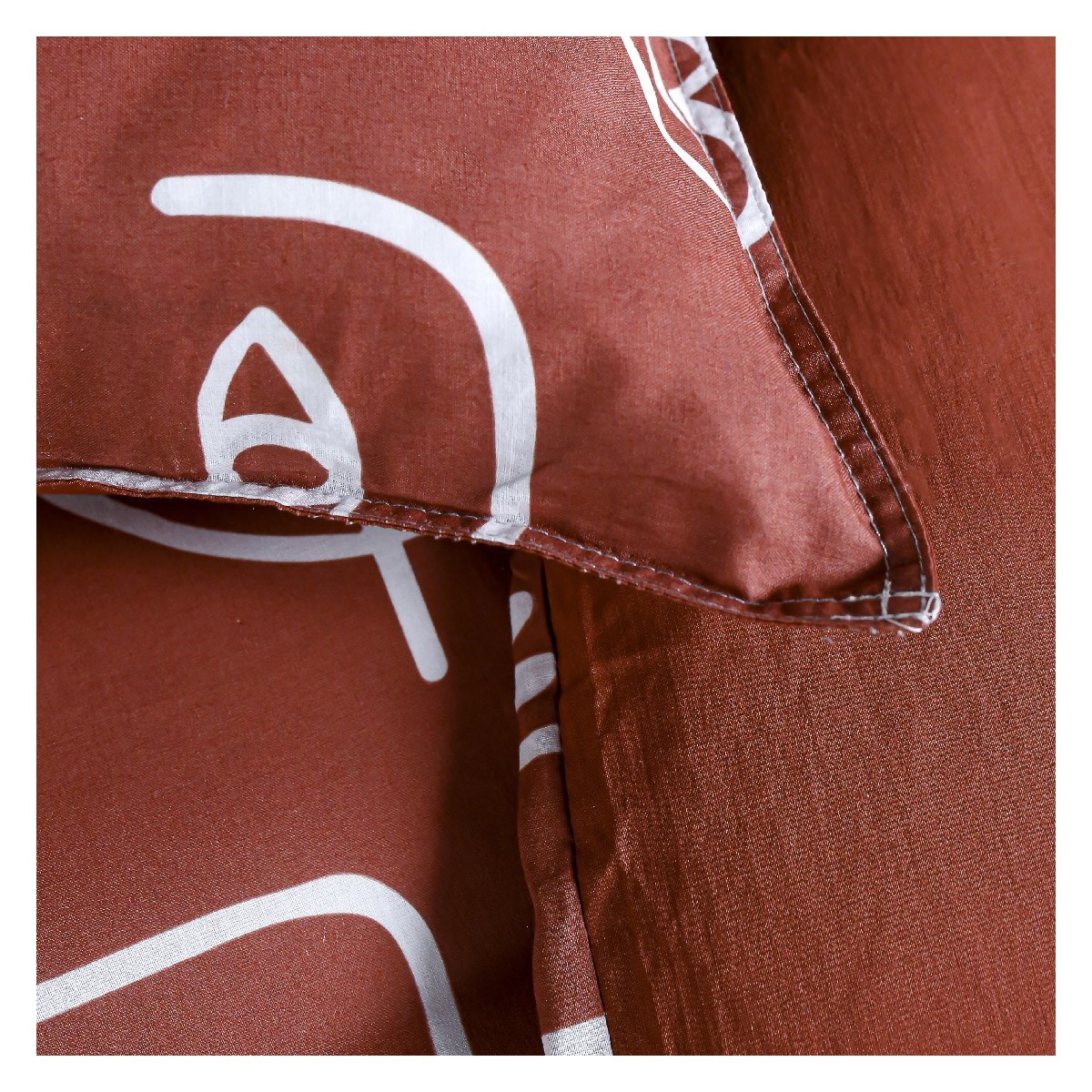 Printed cotton bedding set TODAY LINGE DE MAISON Red