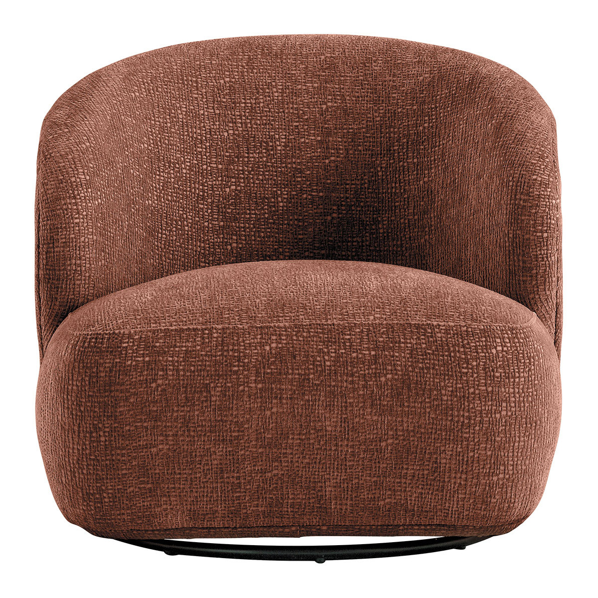 Fauteuil en tissu jacquard de velours BLANC D'IVOIRE Rose