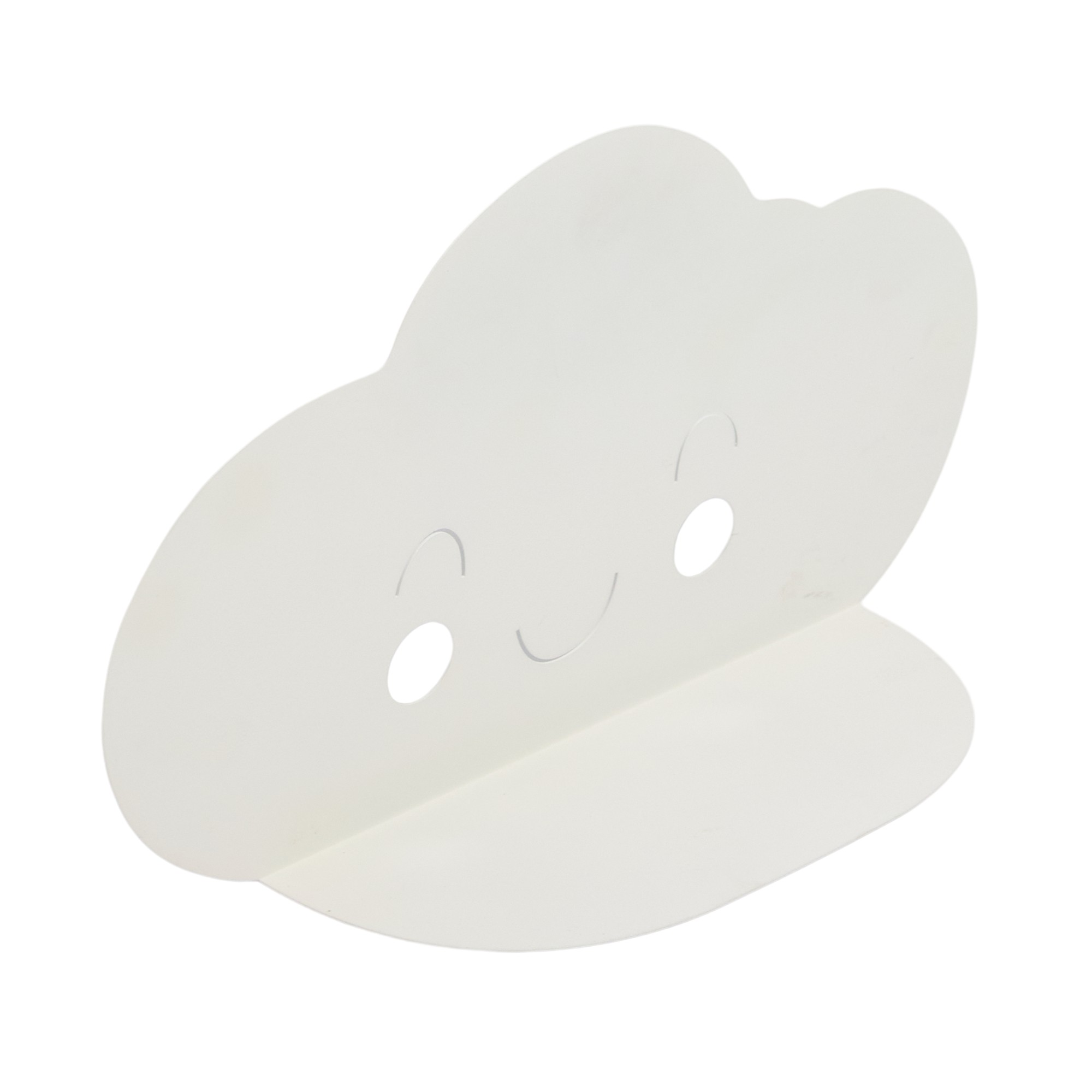 Cloud-shaped metal wall shelf FACTORY White