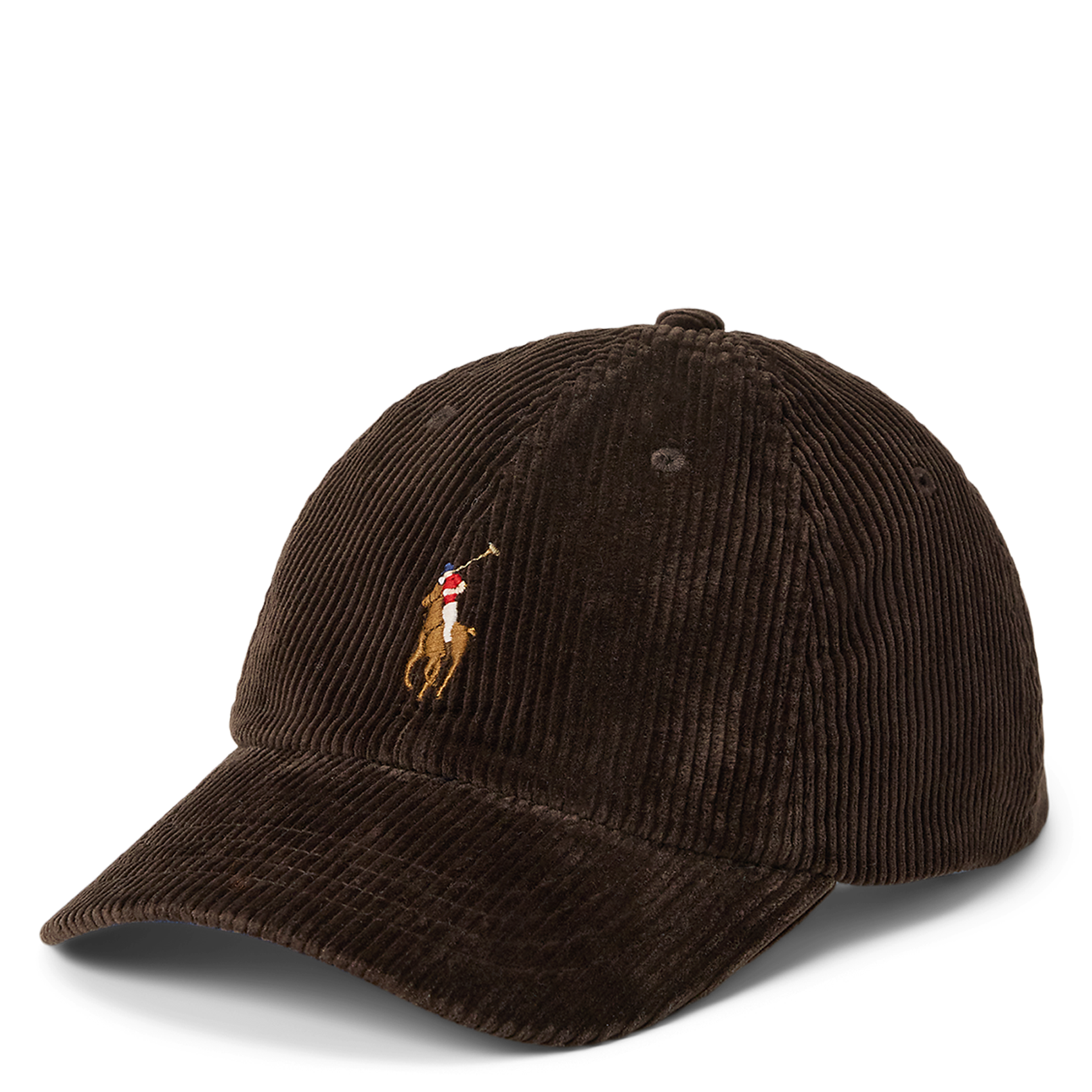 Casquette brodée en velours de coton côtelé  POLO RALPH LAUREN