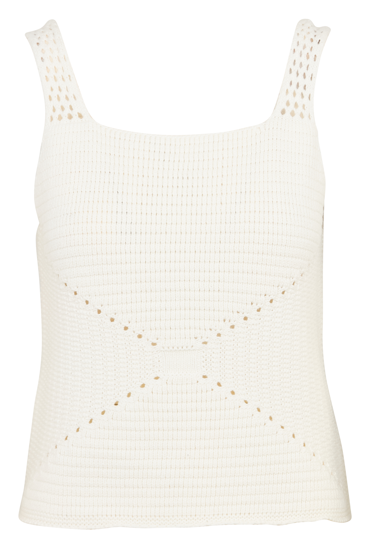 Débardeur droit en coton MAISON 123 Blanc