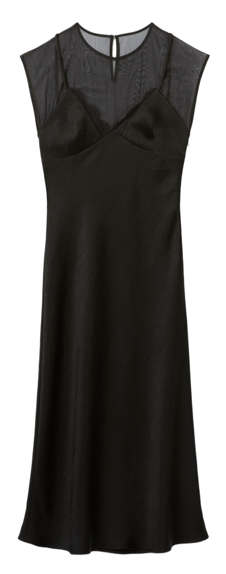 Robe longue ajustée satinée CLAUDIE PIERLOT Noir