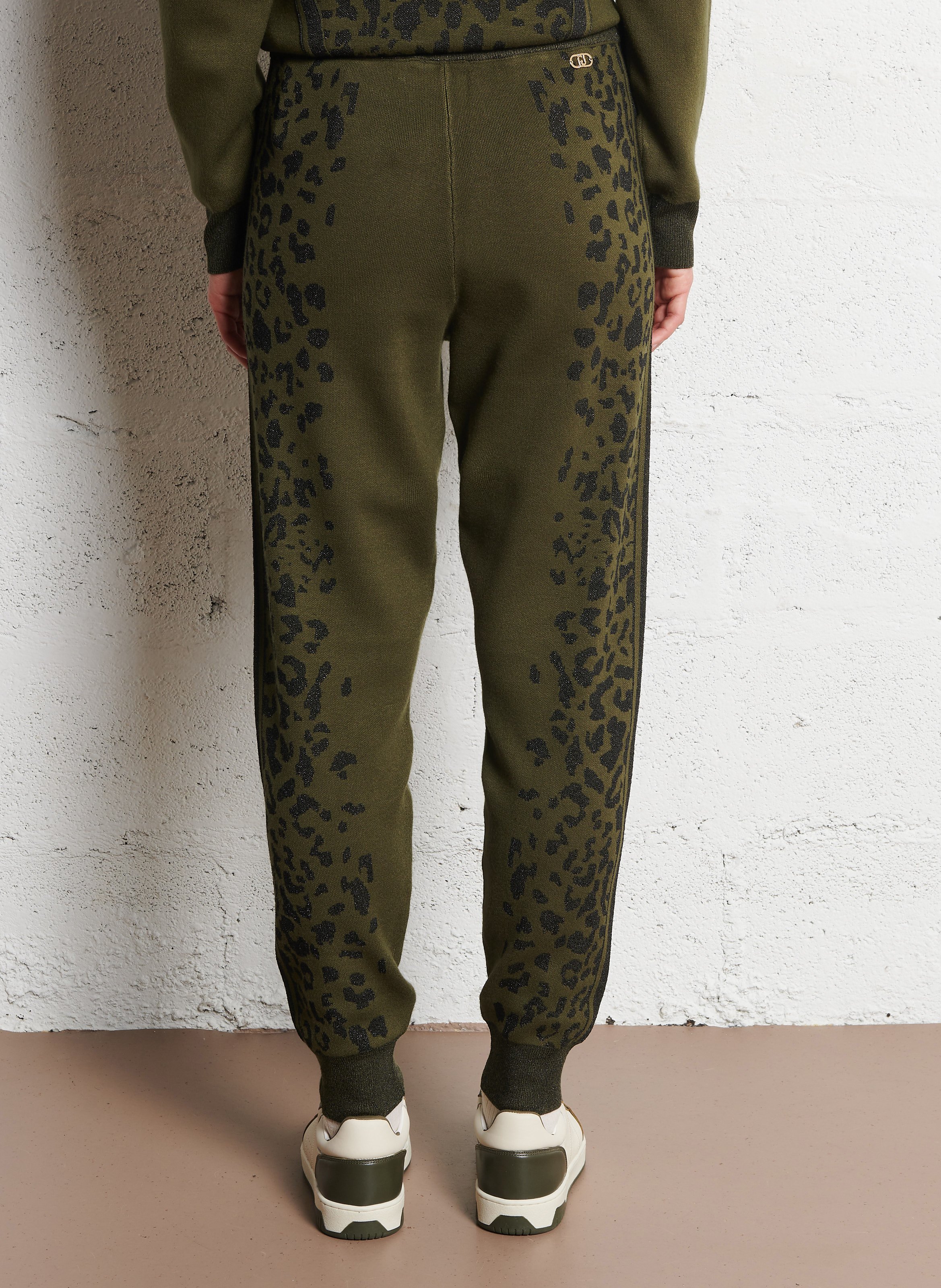 Joggingbroek met jacquardpatroon LIU JO Groen