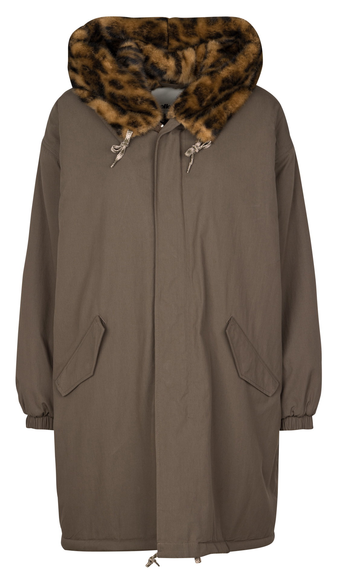 Jas met capuchon - katoenblend BELLEROSE Kaki