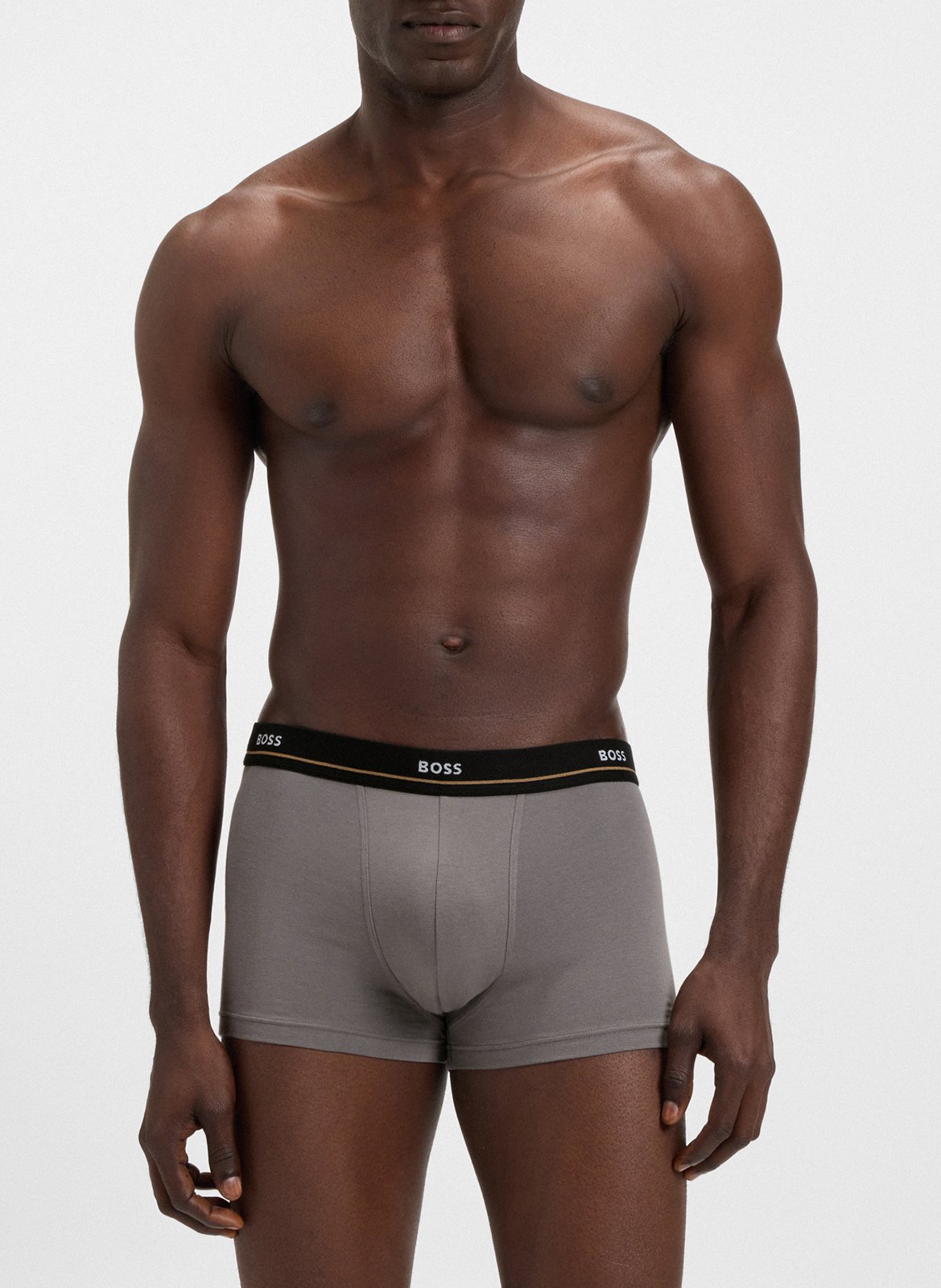 Pack of 5 mixed cotton boxers BOSS Multicolored