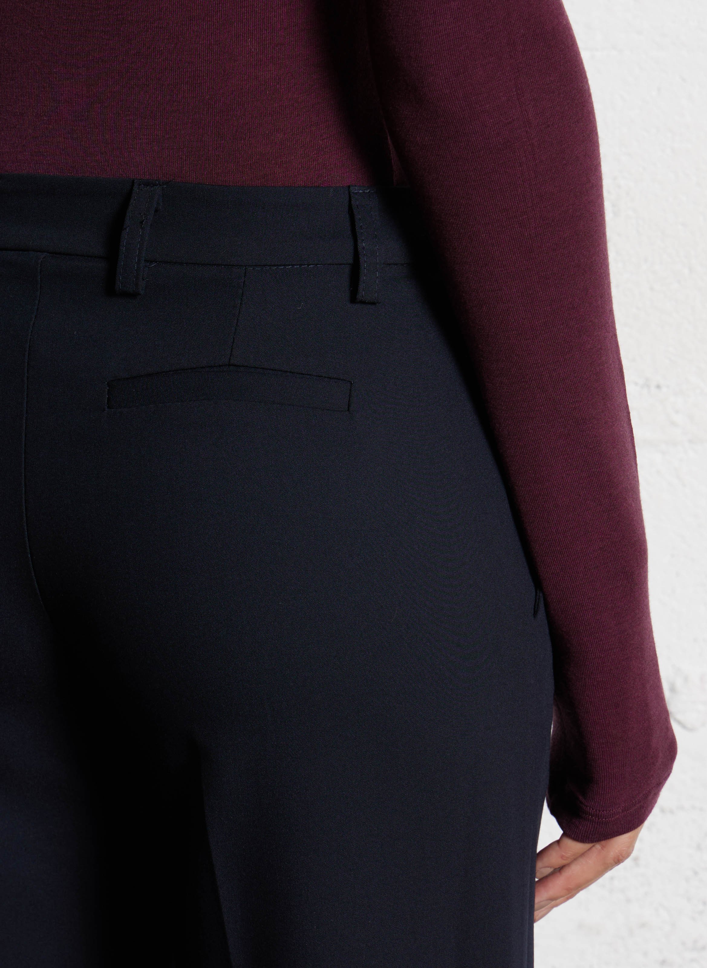 Pantalon taille haute droit uni IMPERIAL Bleu