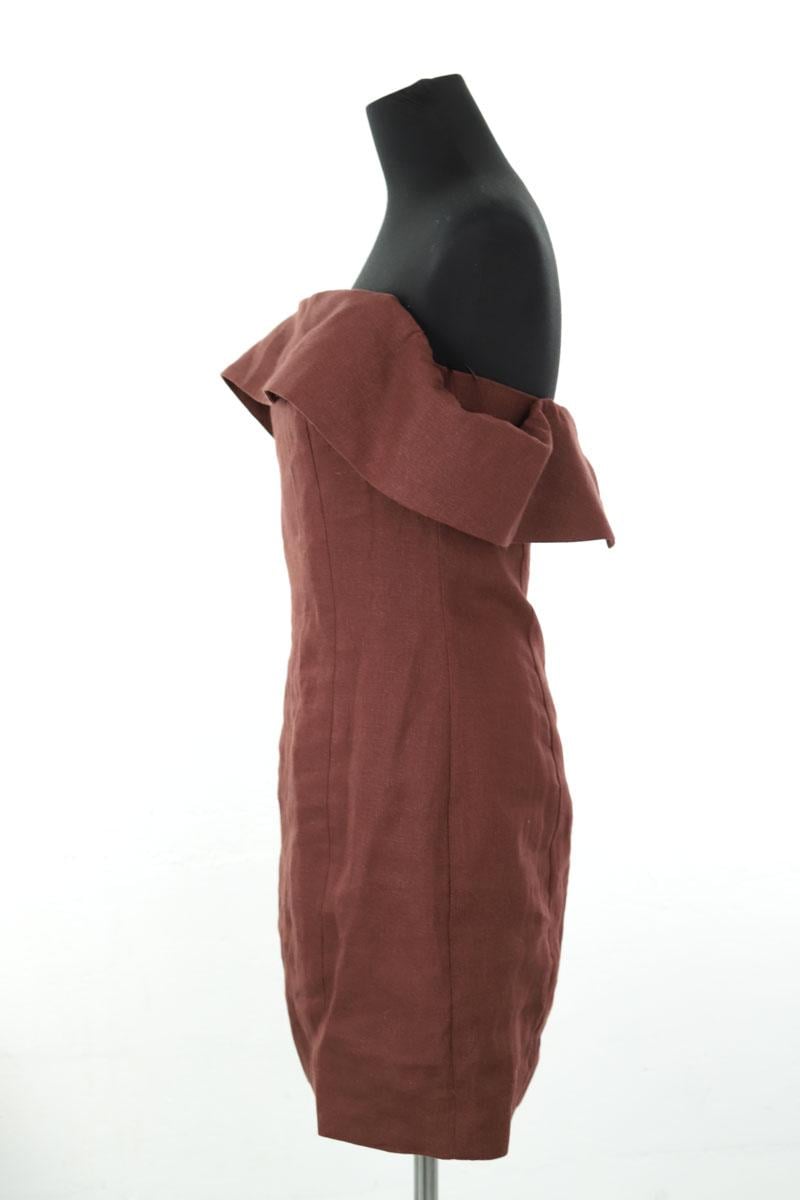 Linen dress SEZANE - Seconde main Brown