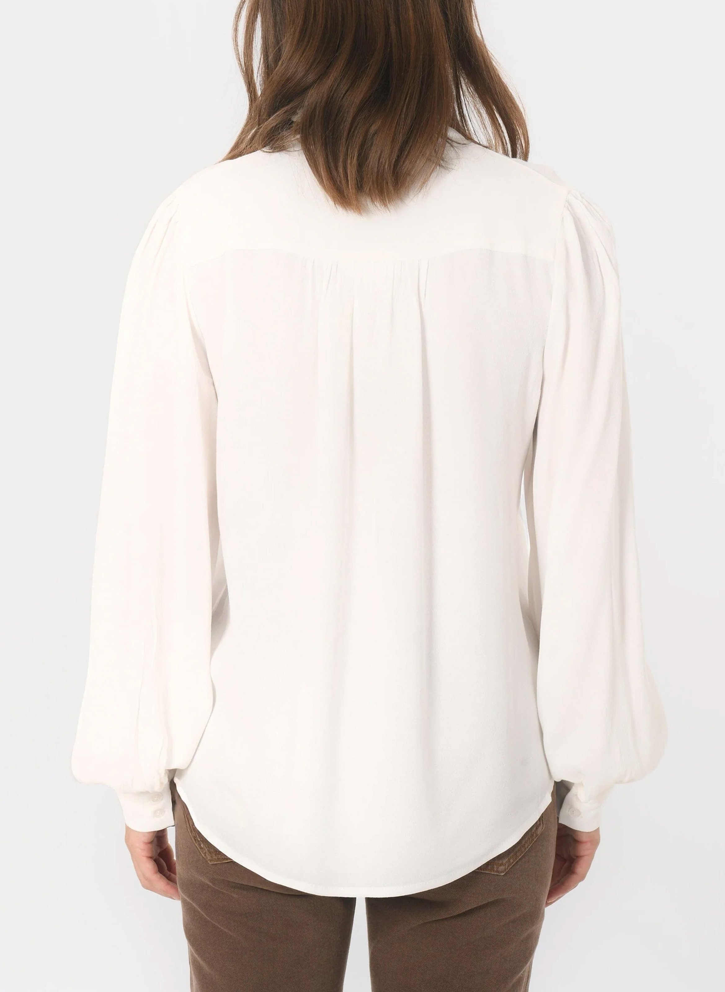 Blouse met strikkraag KOOKAI Beige